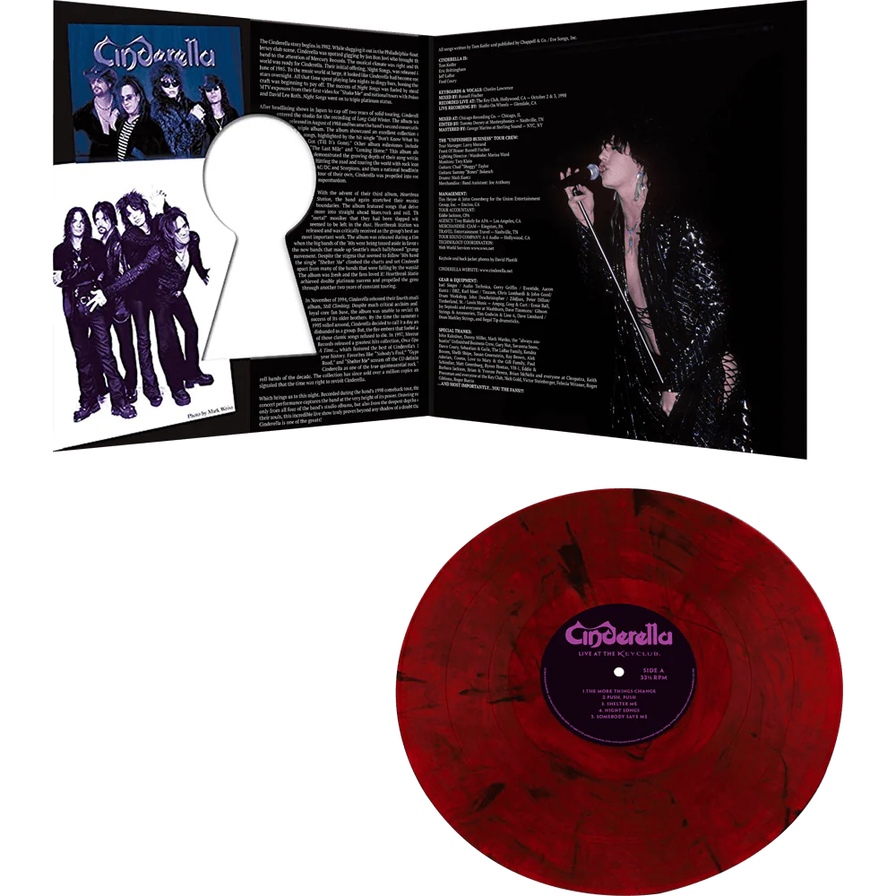 Cinderella - Live at the Key Club (Limited Edition Red Marble Vinyl) - Image 3
