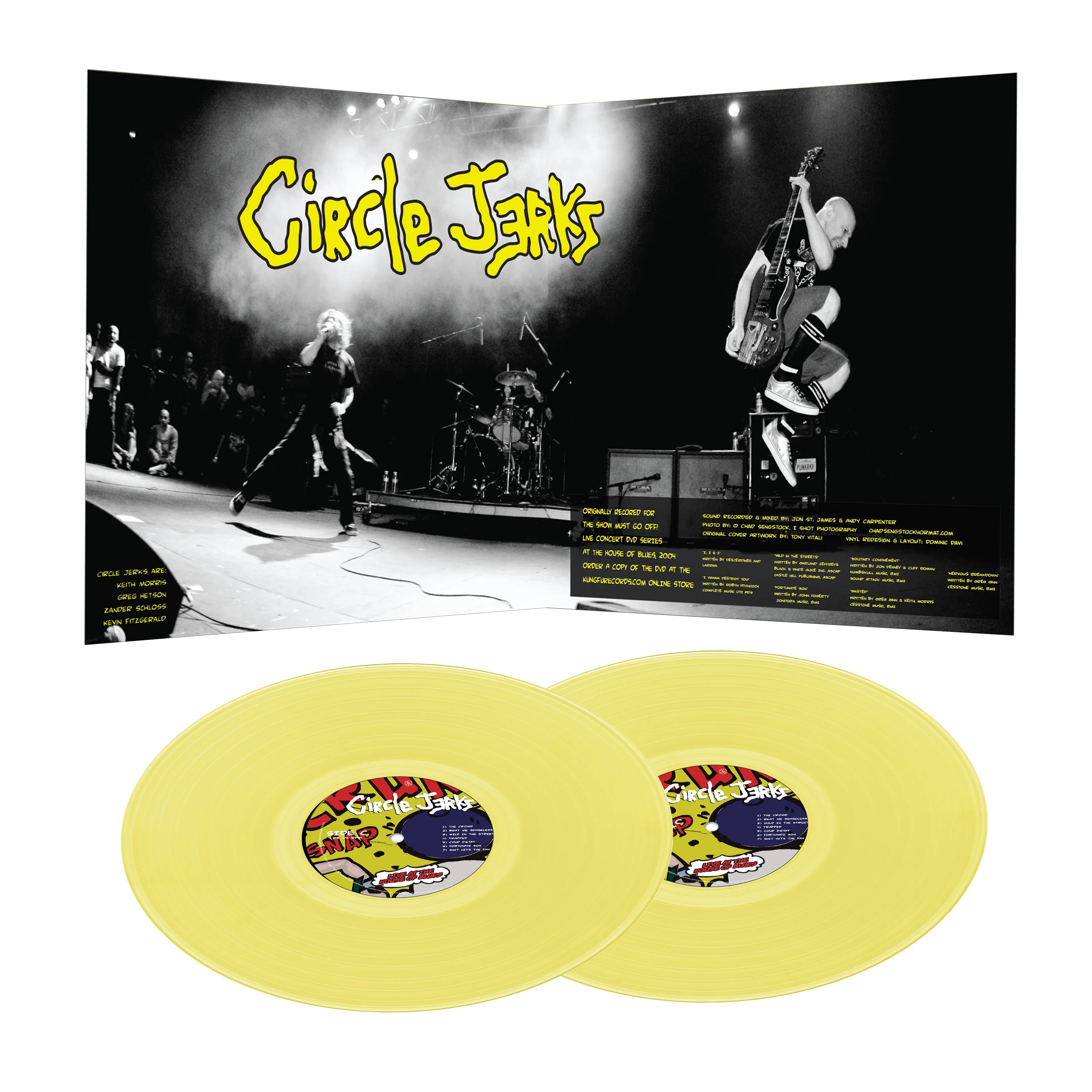 Circle Jerks - Live At The House of Blues (Yellow Double Vinyl) - Image 3