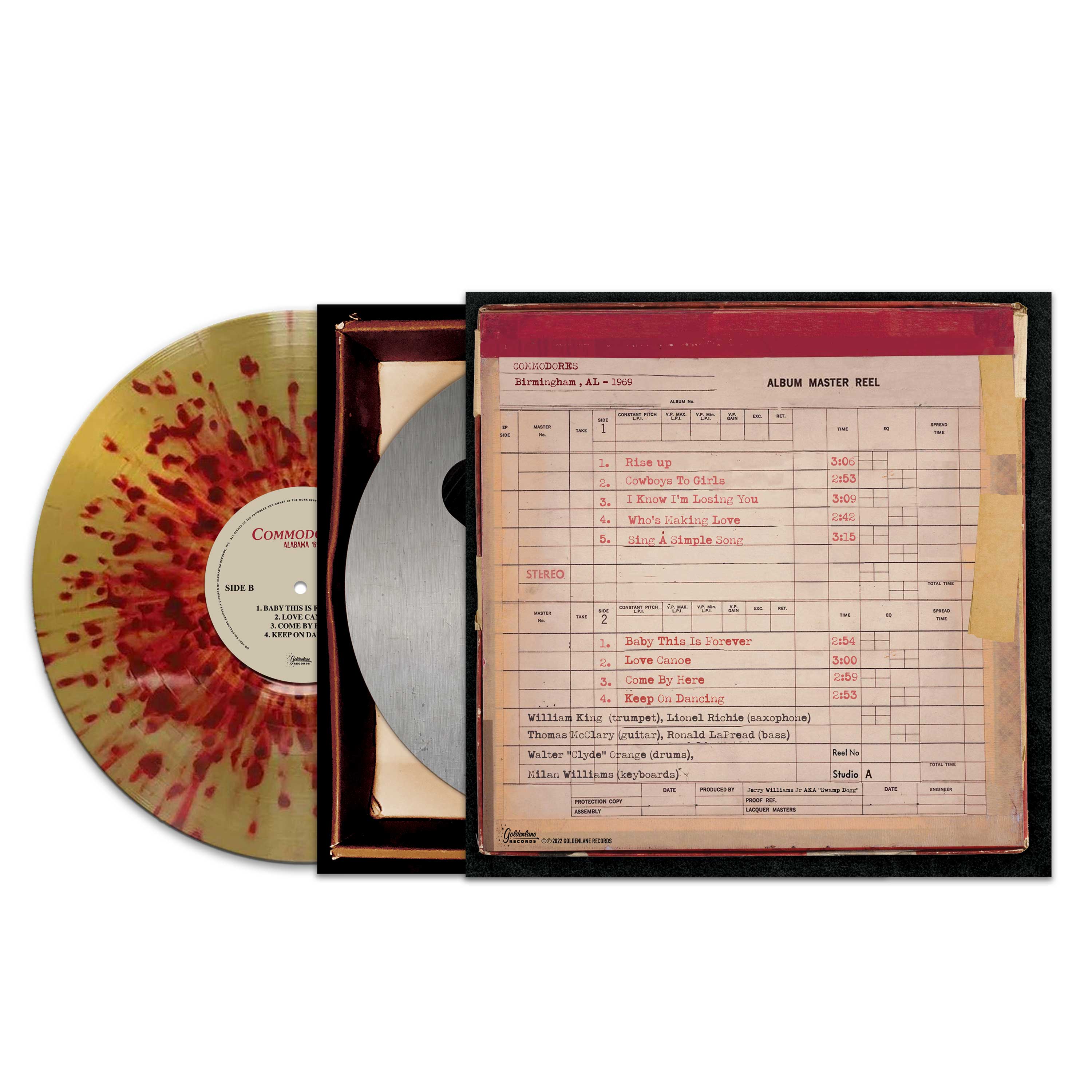 Commodores - Alabama '69 (Red-Gold Splatter Vinyl) - Image 2