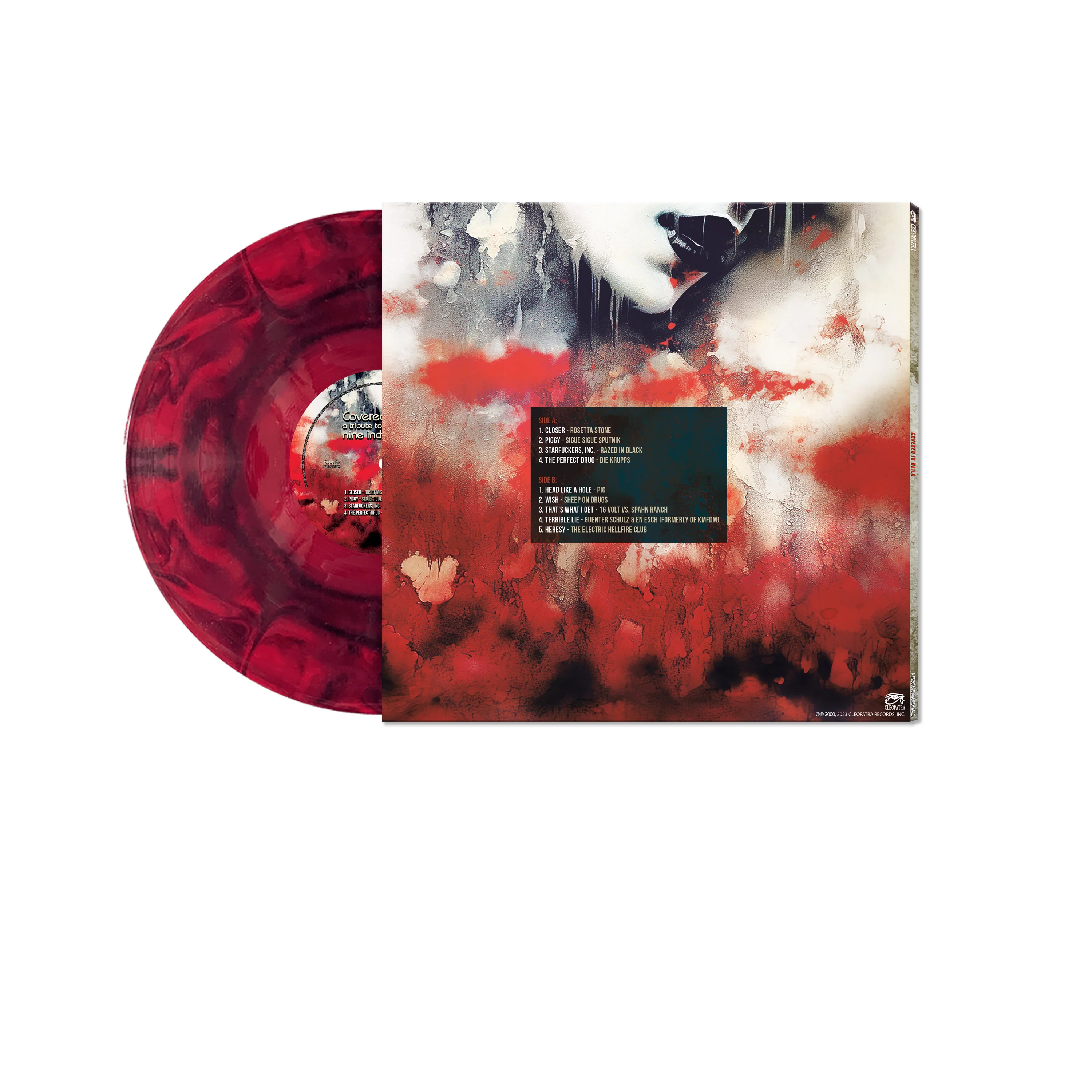 Covered In Nails - A Tribute To Nine Inch Nails (Red Marble Vinyl) - Image 2