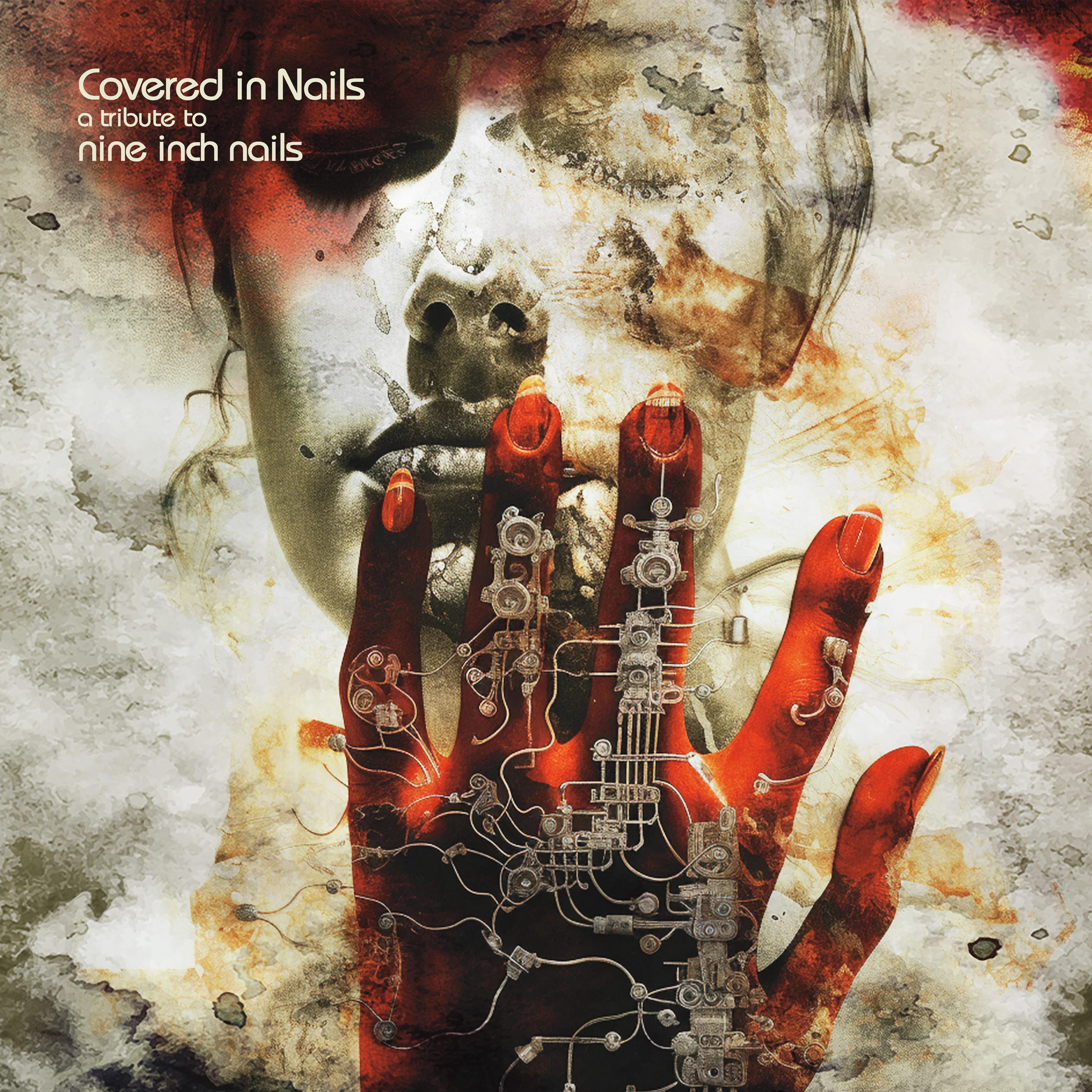 Covered In Nails - A Tribute To Nine Inch Nails (Red Marble Vinyl) - Image 3