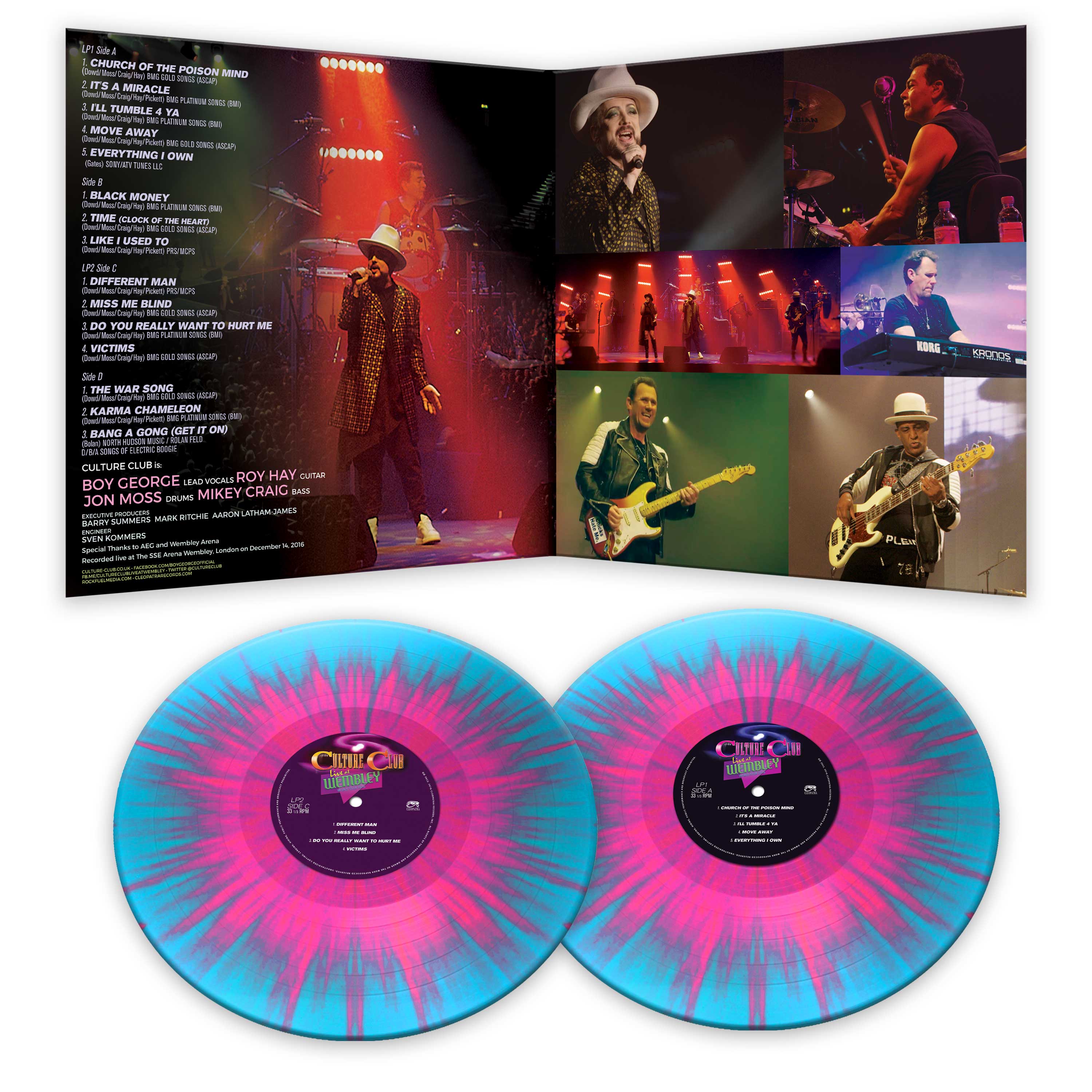 Culture Club - Live at Wembley World Tour 2016 (Limited Edition Pink-Blue Splatter Double Vinyl) - Image 2