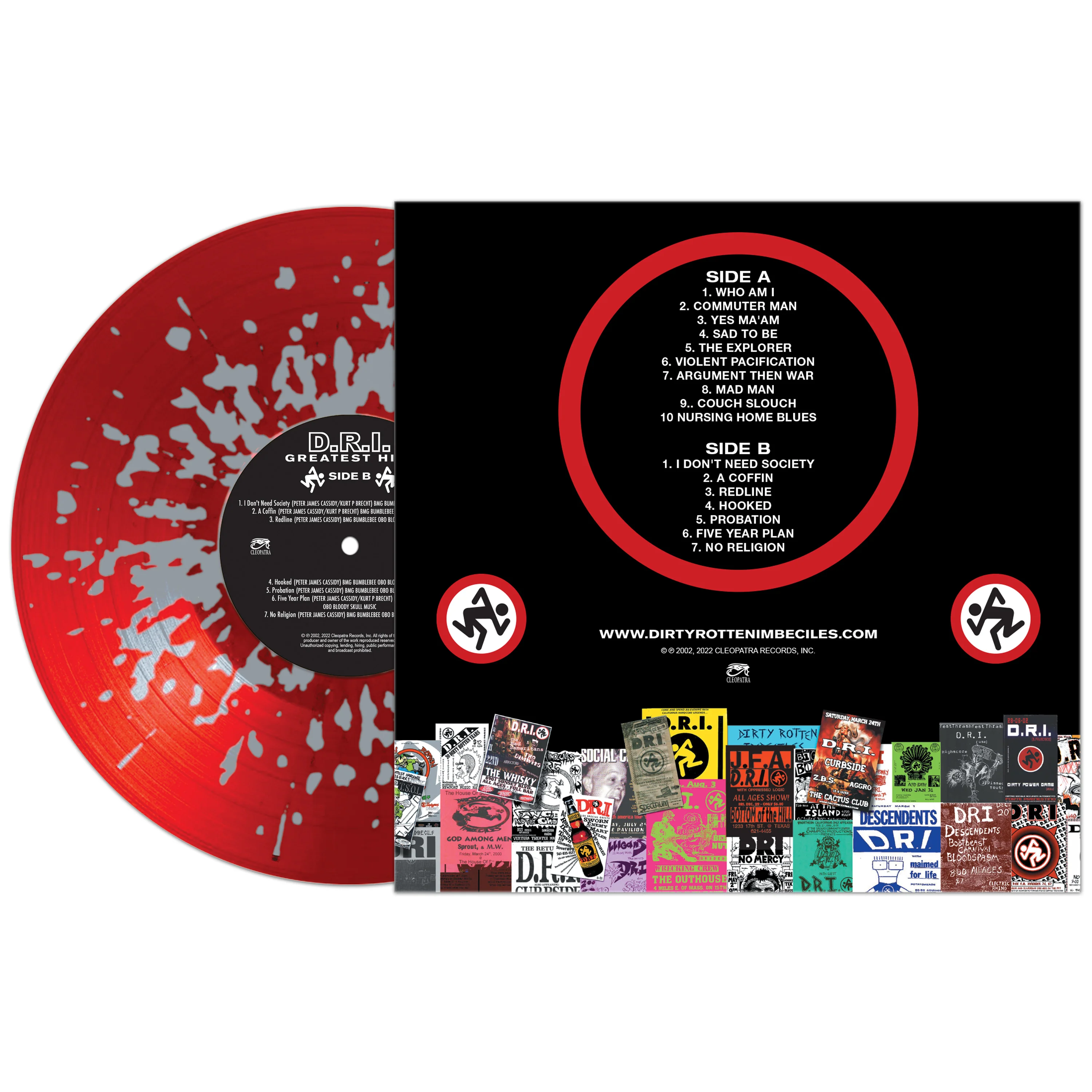 D.R.I. - Greatest Hits (Red-Silver Splatter Vinyl) - Image 2