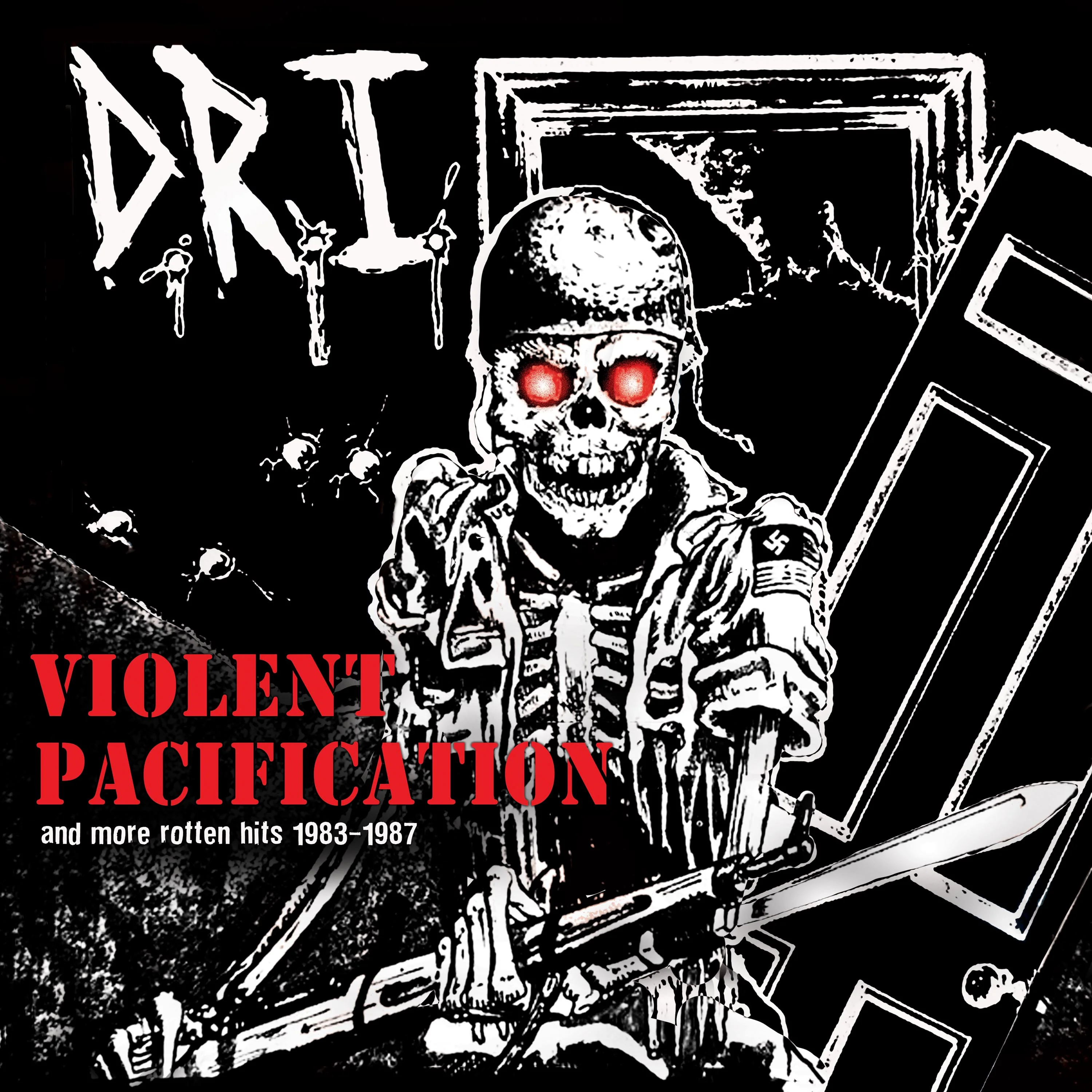 D.R.I. - Violent Pacifications and More Hits 1983-1987 (Red-Black Splatter Vinyl) - Image 4