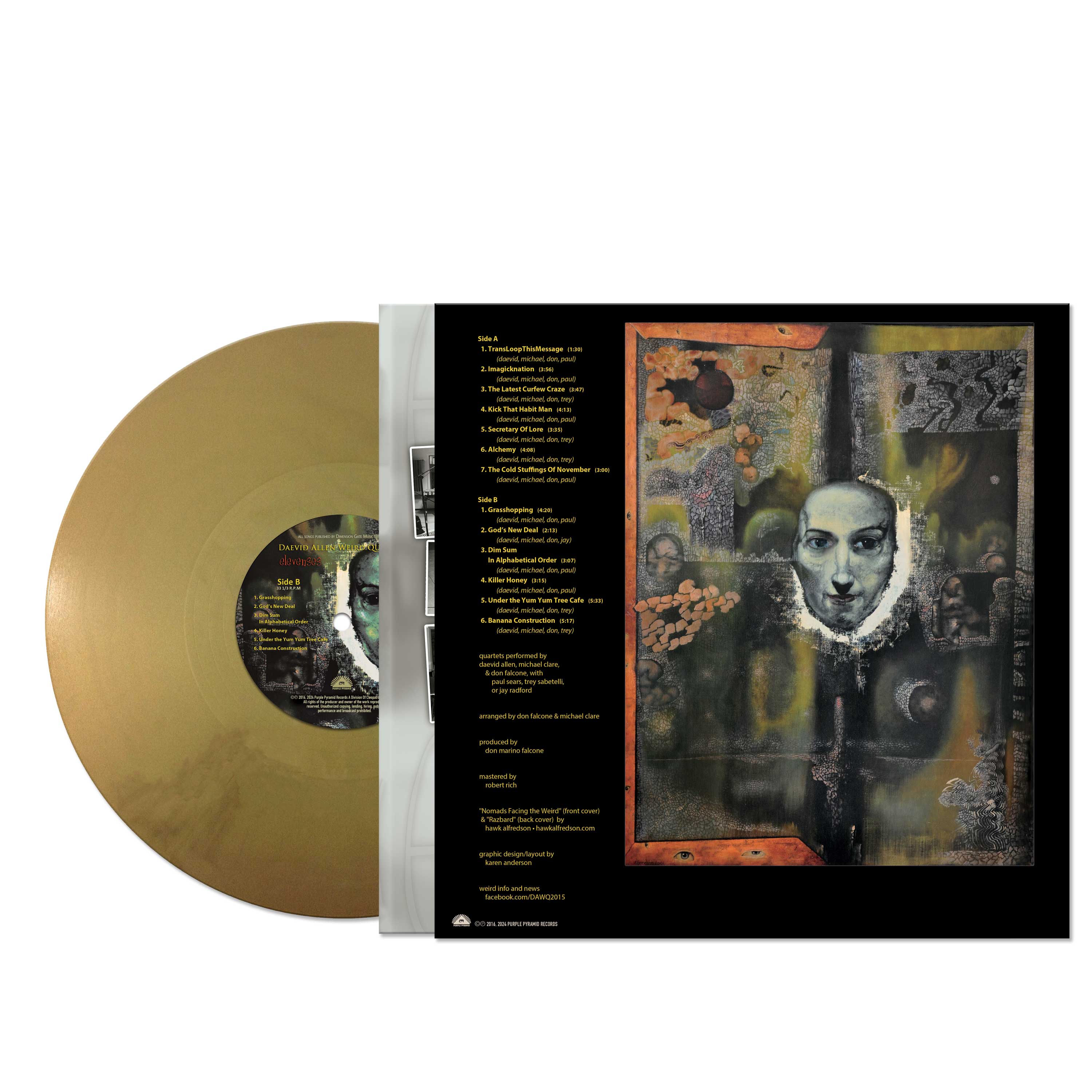 Daevid Allen Weird Quartet - Elevenses (Gold Vinyl) - Image 2