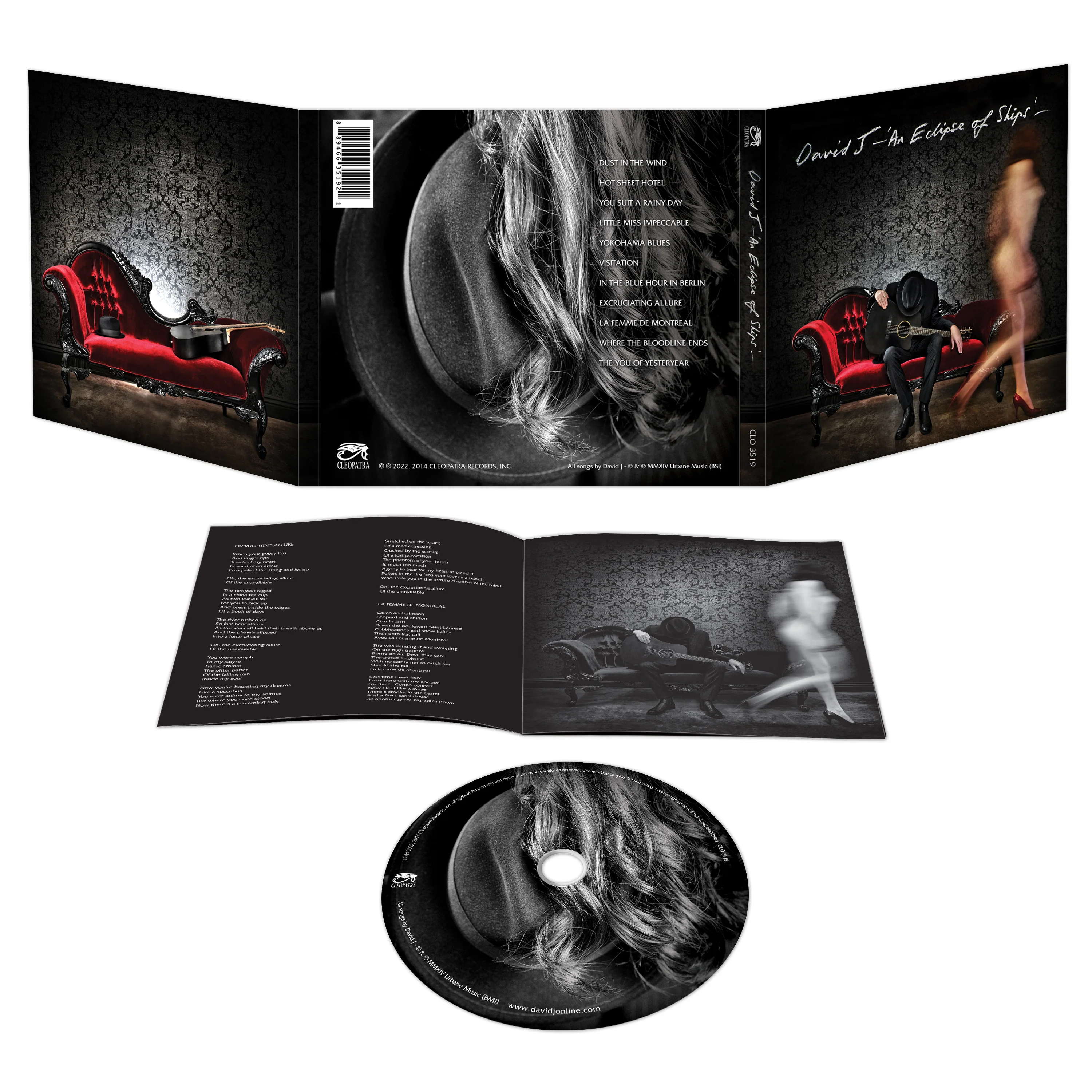 David J - An Eclipse Of Ships (CD) - Image 3