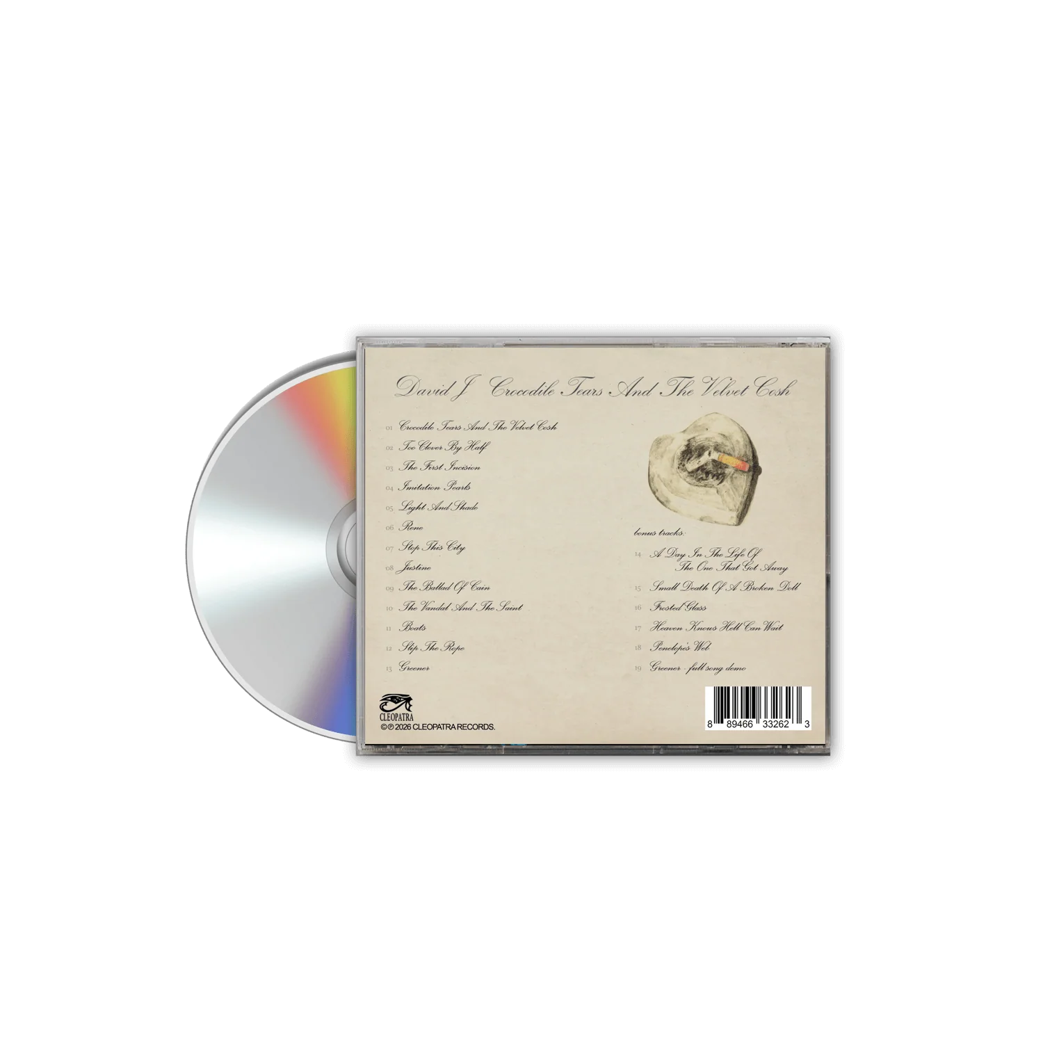 David J - Crocodile Tears And The Velvet Cosh (CD) - Image 2
