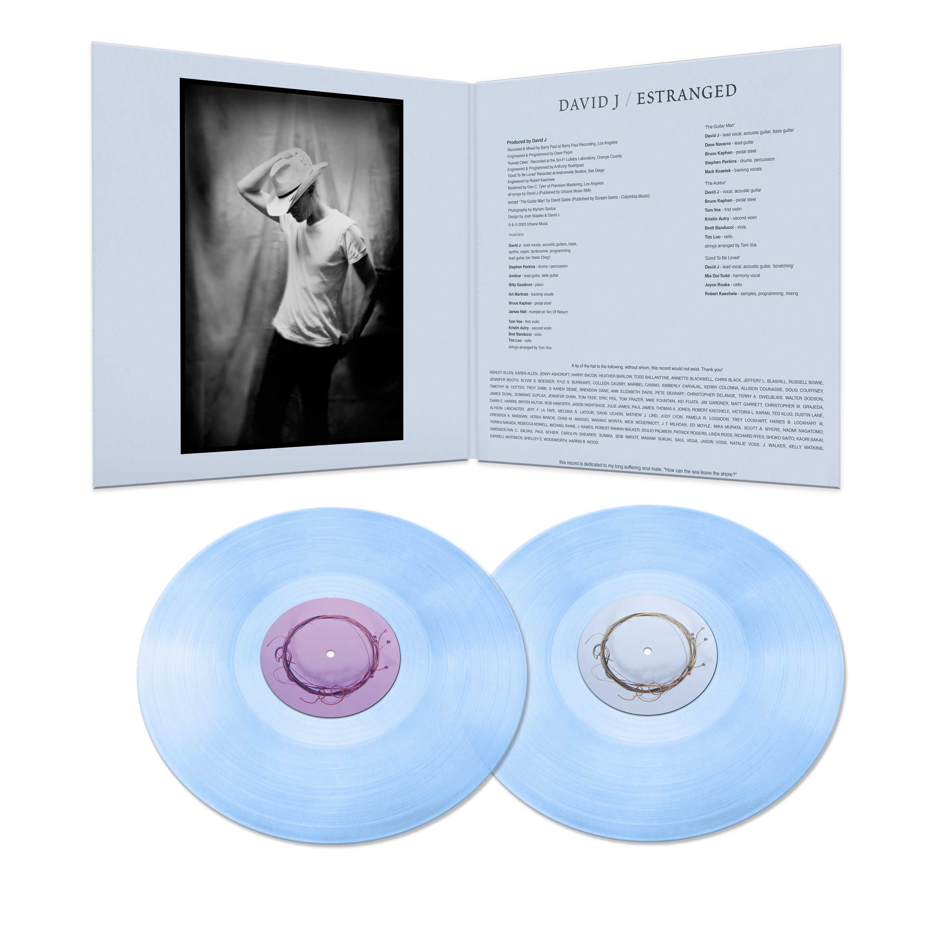 David J - Estranged (Double Blue Vinyl) - Image 2