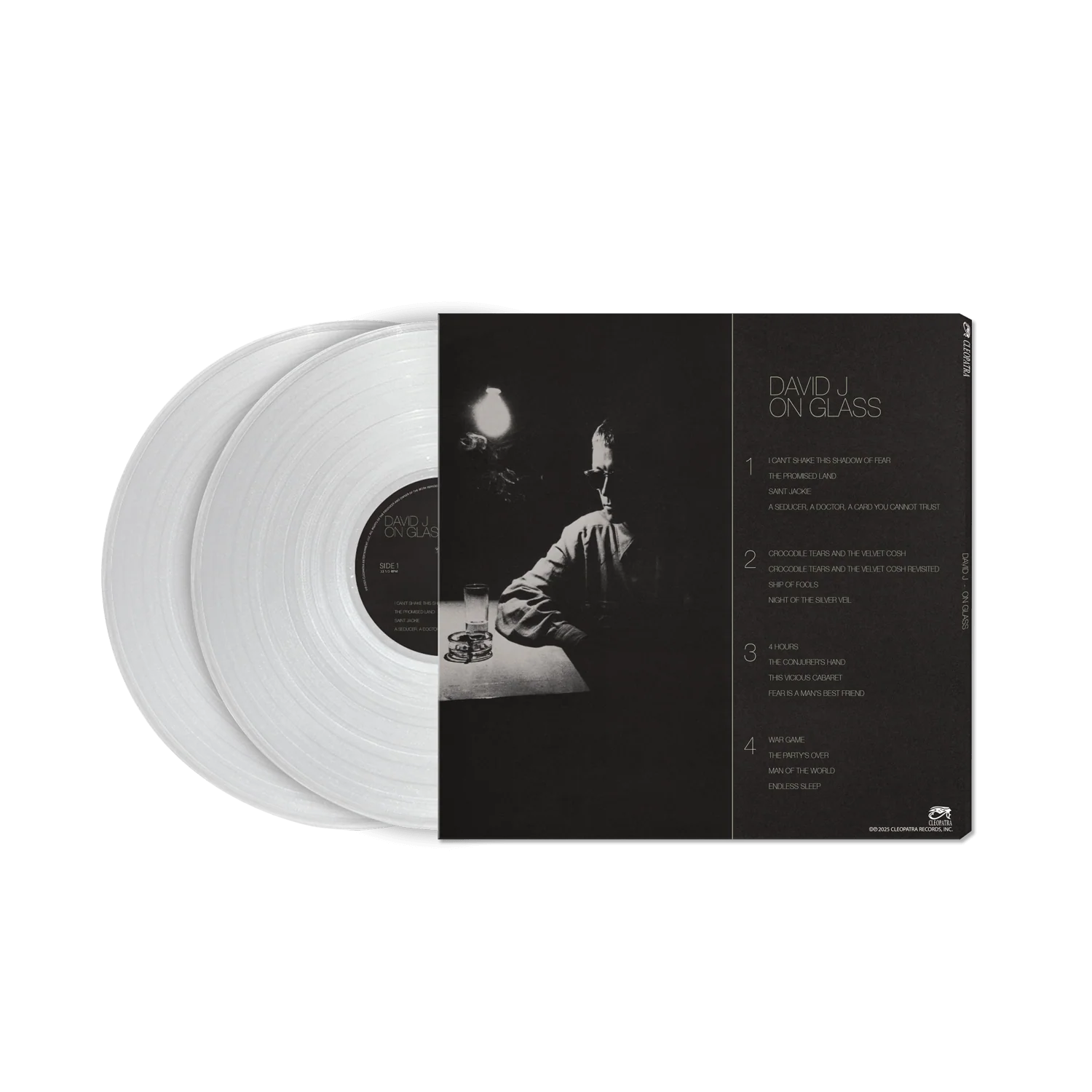 David J - On Glass (Clear Double Vinyl LP) - Image 2