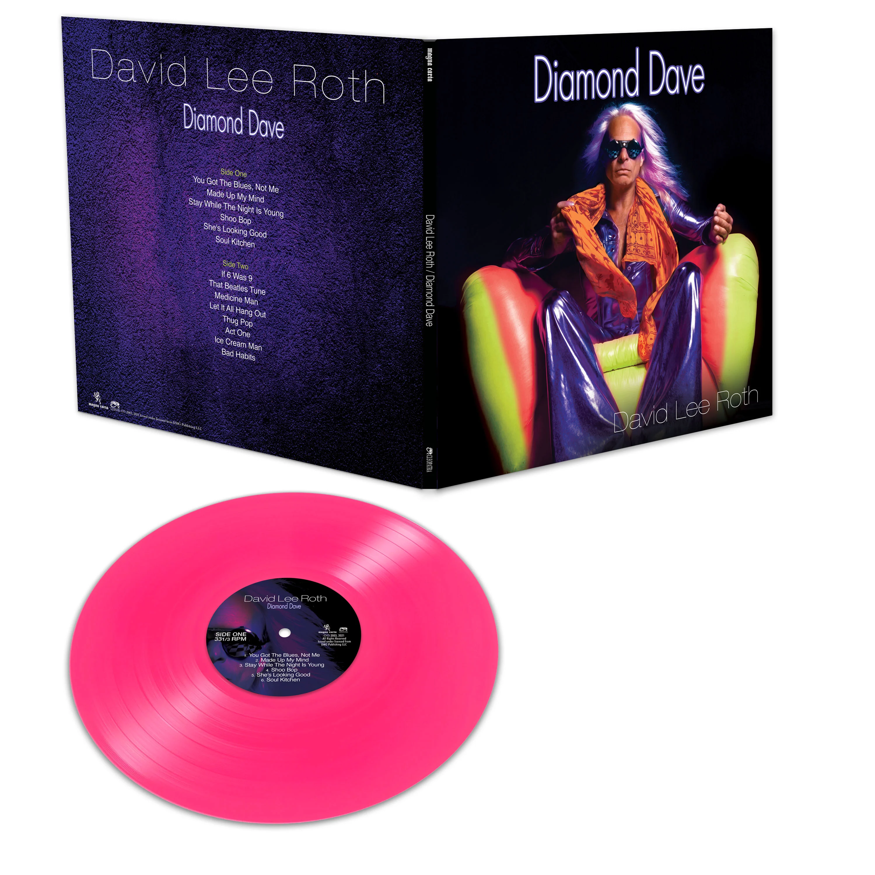 David Lee Roth - Diamond Dave (Limited Edition Pink Vinyl) - Image 2