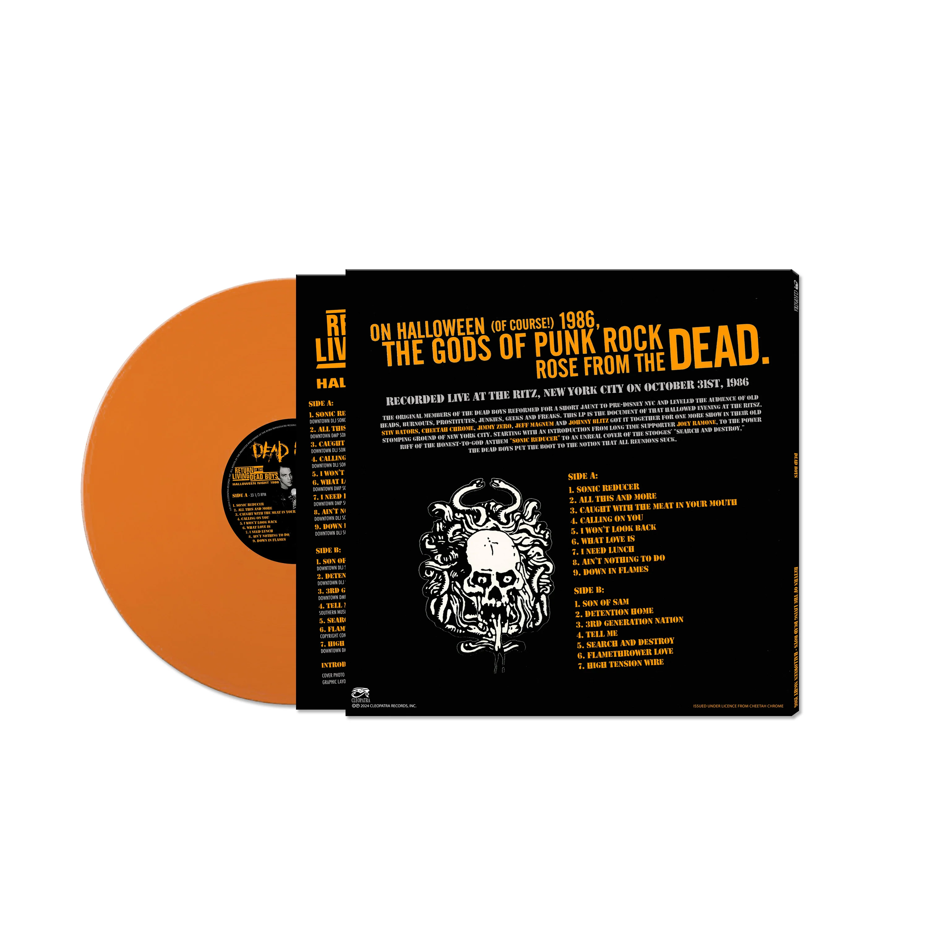 Dead Boys - Return Of The Living Dead Boys - Halloween Night 1986 (Orange Vinyl) - Image 2