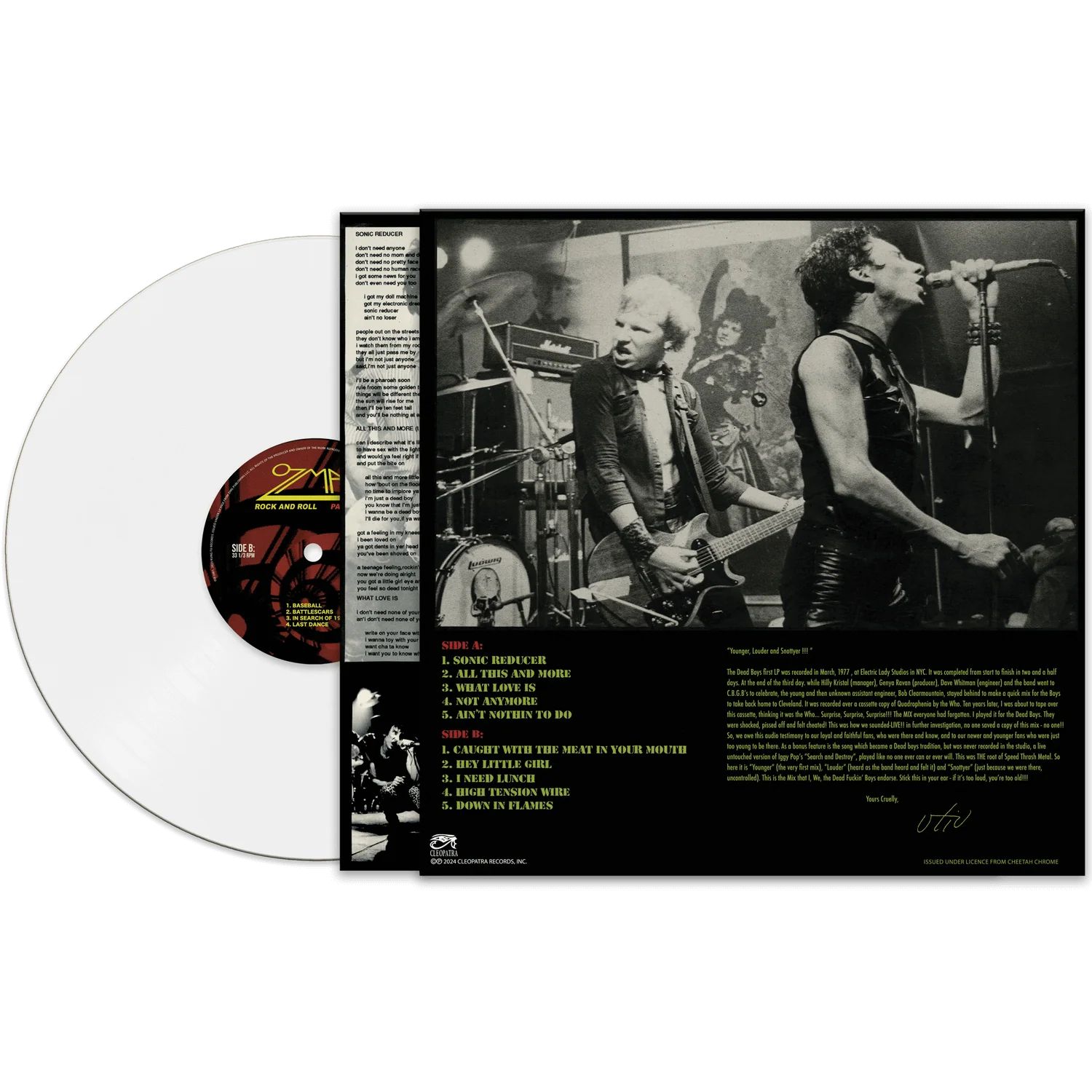 Dead Boys - Younger, Louder And Snottyer (White Vinyl) - Image 2