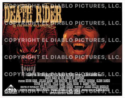 Death Rider - In The House of Vampires - 6x Lobby Cards (11” x 14" - Signed by Glenn Danzig) - Image 4