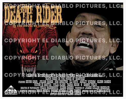 Death Rider - In The House of Vampires - 6x Lobby Cards (11” x 14" - Signed by Glenn Danzig) - Image 5