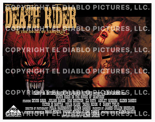 Death Rider - In The House of Vampires - 6x Lobby Cards (11” x 14" - Signed by Glenn Danzig) - Image 7
