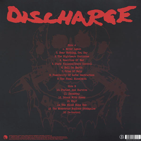 Discharge - Live - The Nightmare Continues... (Clear LP) - Image 2
