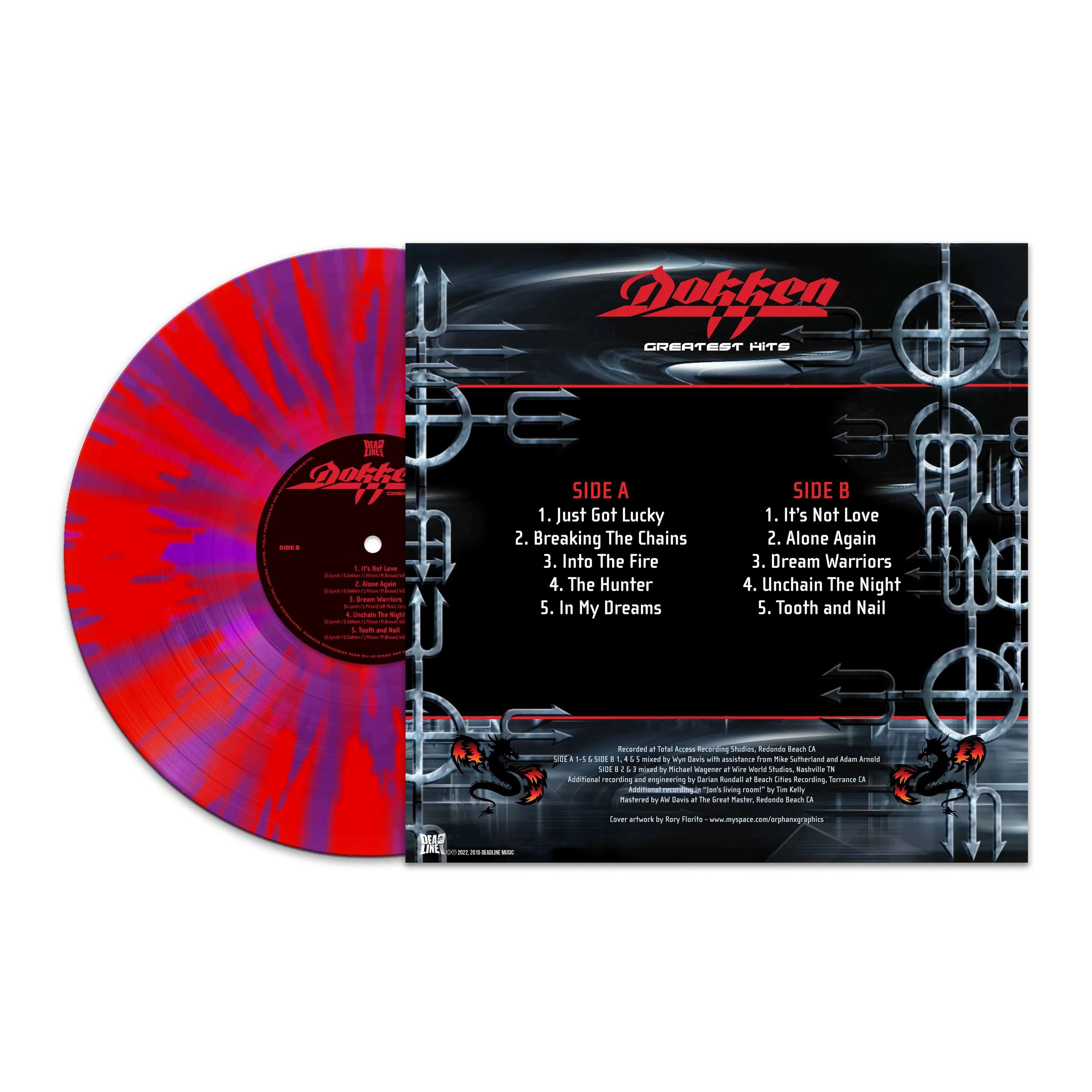 Dokken - Greatest Hits (Red-Purple Splatter Vinyl) - Image 2