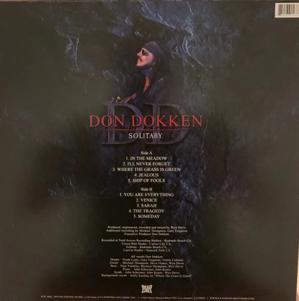 Don Dokken - Solitary (Blue Vinyl) - Image 2