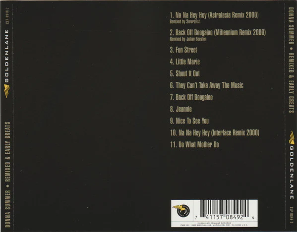 Donna Summer - Remixed And Early Greats (CD) - Image 2