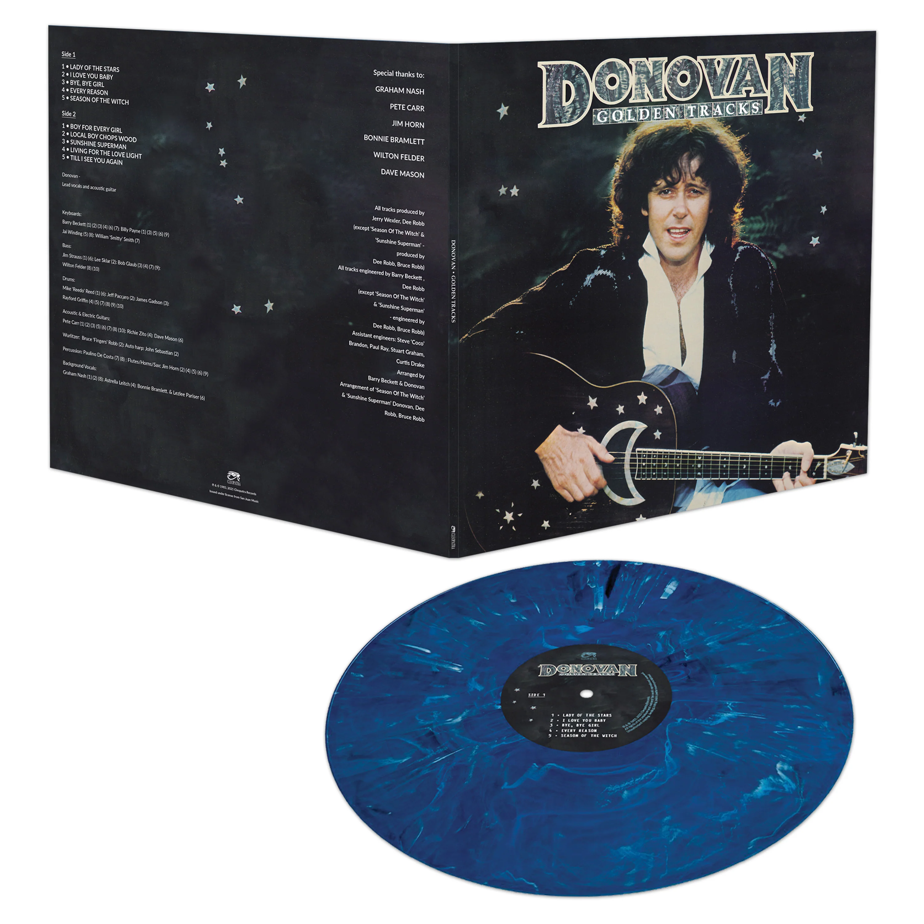 Donovan - Golden Tracks (Limited Edition Blue Marble Vinyl) - Image 2