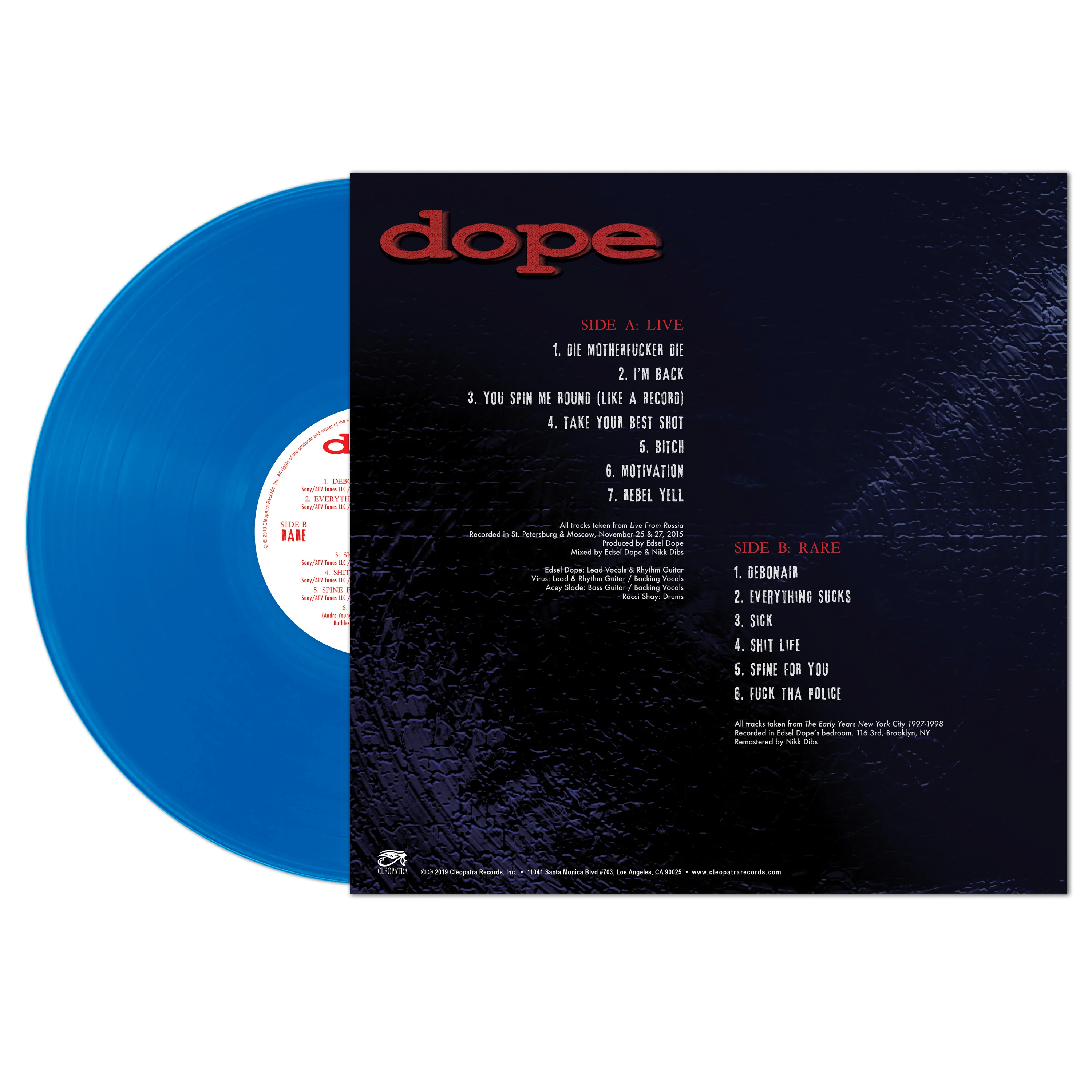 Dope - Live & Rare (Blue Vinyl) - Image 2