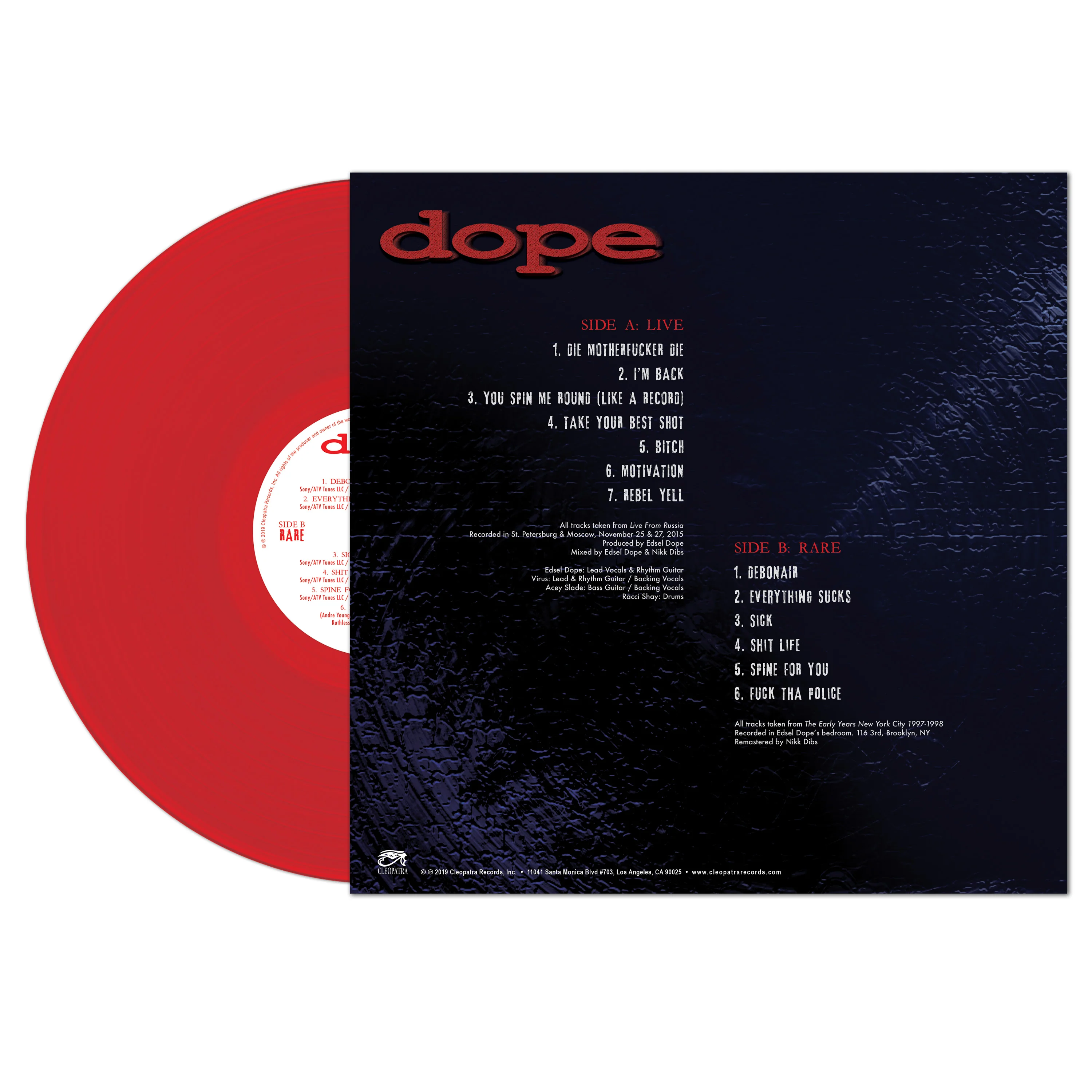 Dope - Live & Rare (Red Vinyl) - Image 2