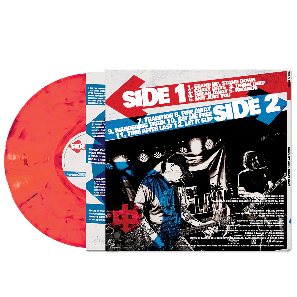 Down By Law - Crazy Days (Red Marble Vinyl) - Image 2