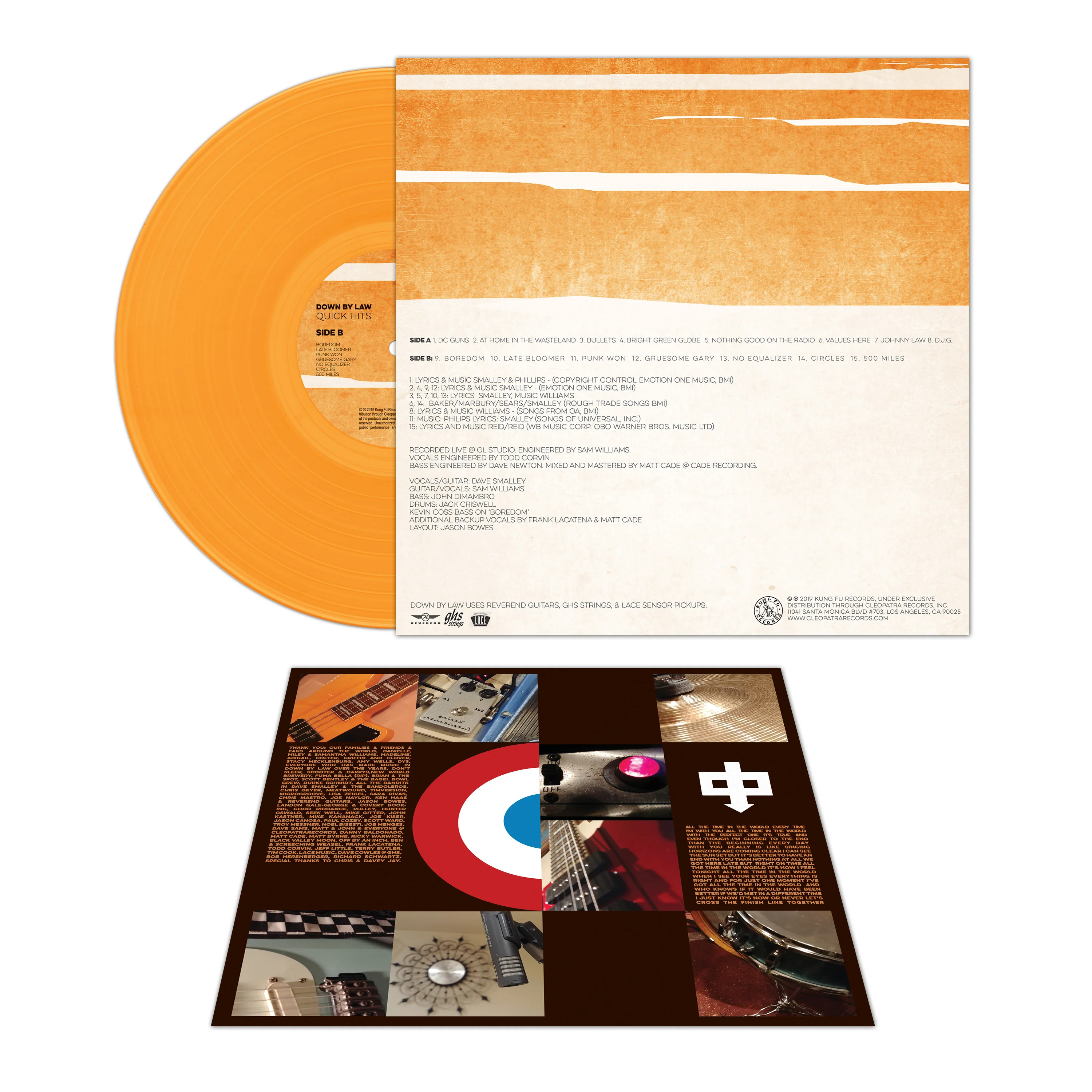 Down By Law - Quick Hits Live In Studio (Limited Edition Orange Vinyl) - Image 3