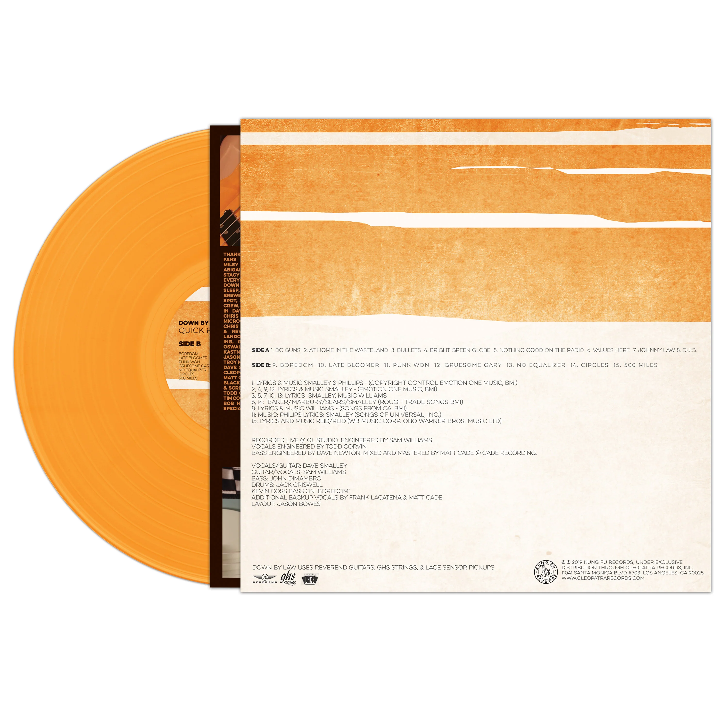 Down By Law - Quick Hits Live In Studio (Limited Edition Orange Vinyl) - Image 4