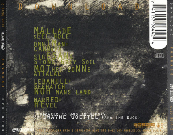 Download (Skinny Puppy) - Furnace (CD) - Image 2