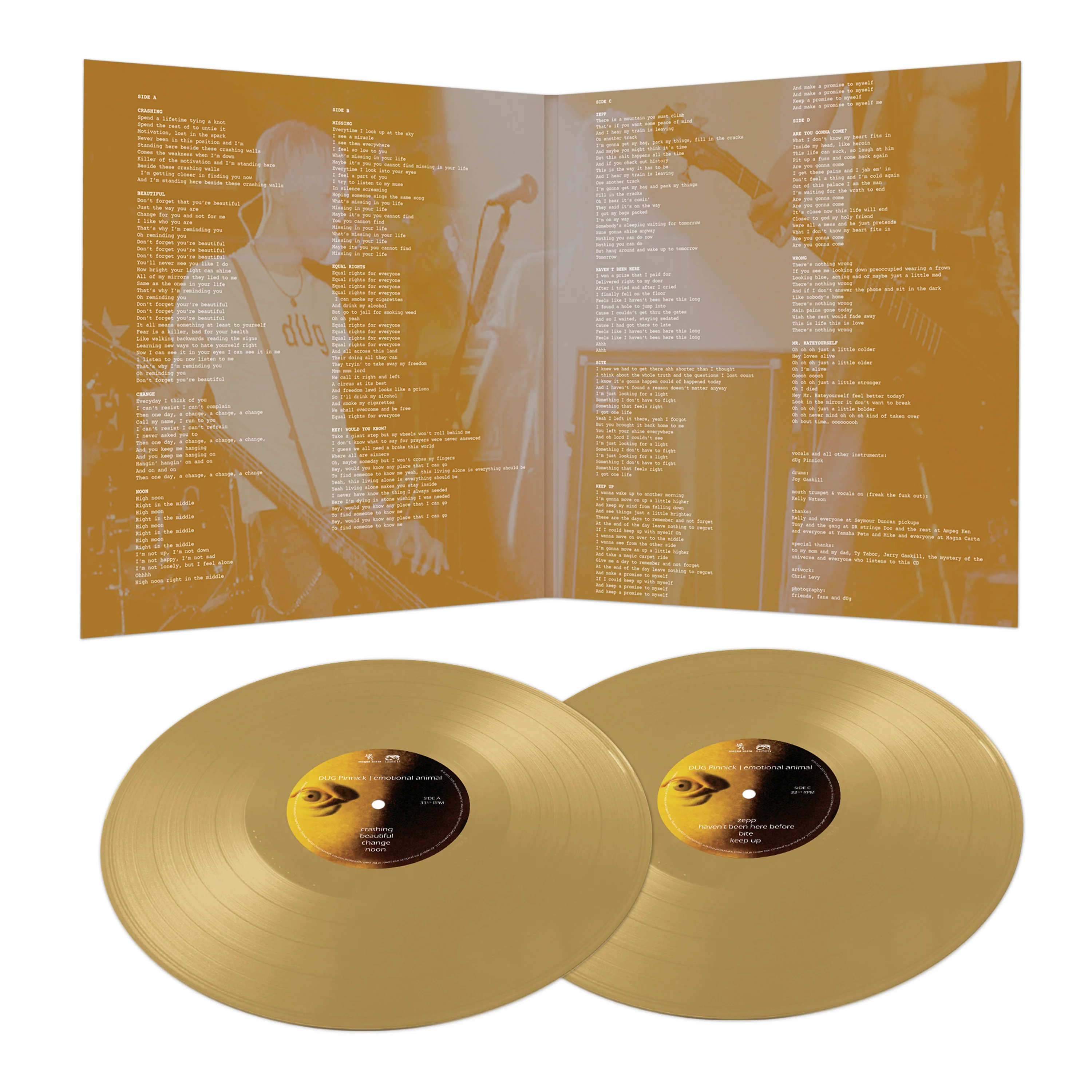 Dug Pinnick - Emotional Animal (Gold Double Vinyl) - Image 3