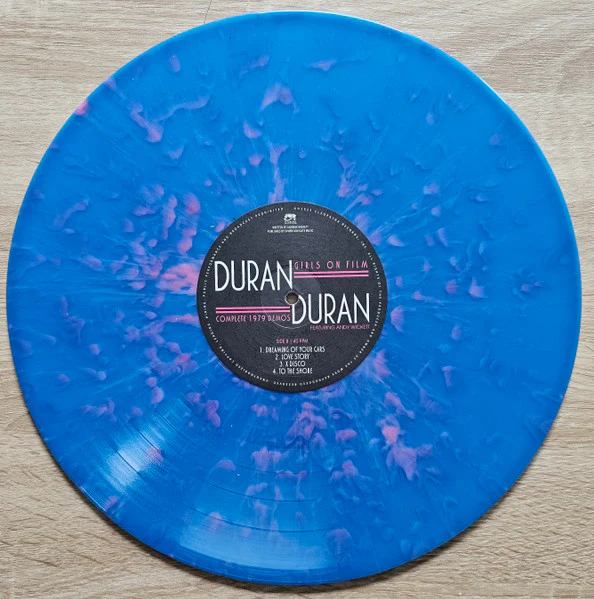 Duran Duran - Girls On Film - Complete 1979 Demos - Featuring Andy Wickett (Blue with Pink Spots Vinyl) - Image 3