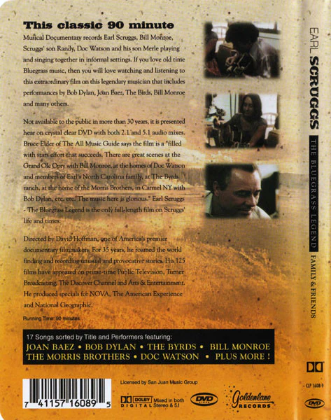 Earl Scruggs - The Bluegrass Legend - Family & Friends (DVD) - Image 2