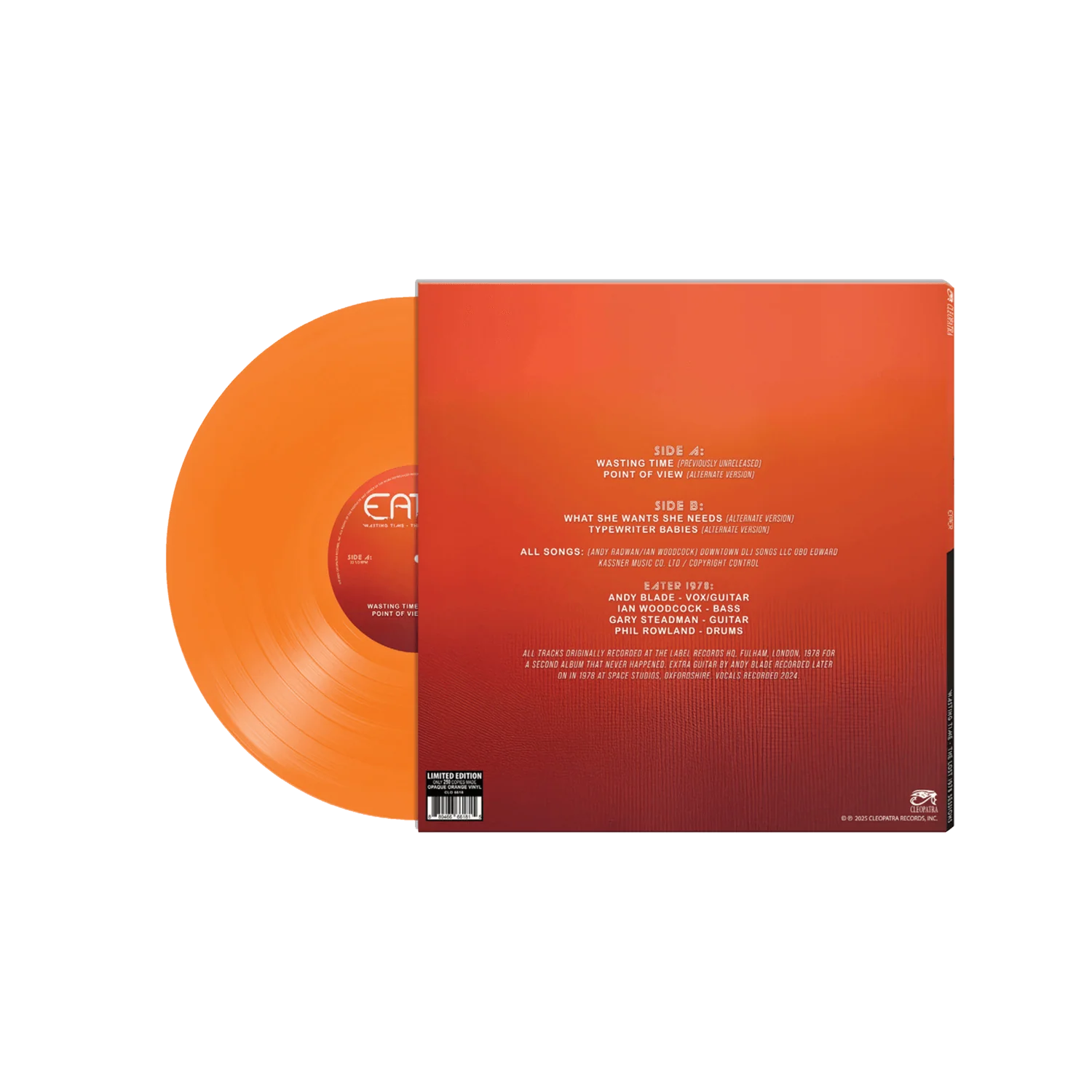 Eater - Wasting Time - The Lost 1978 Sessions (Orange Vinyl LP) - Image 2