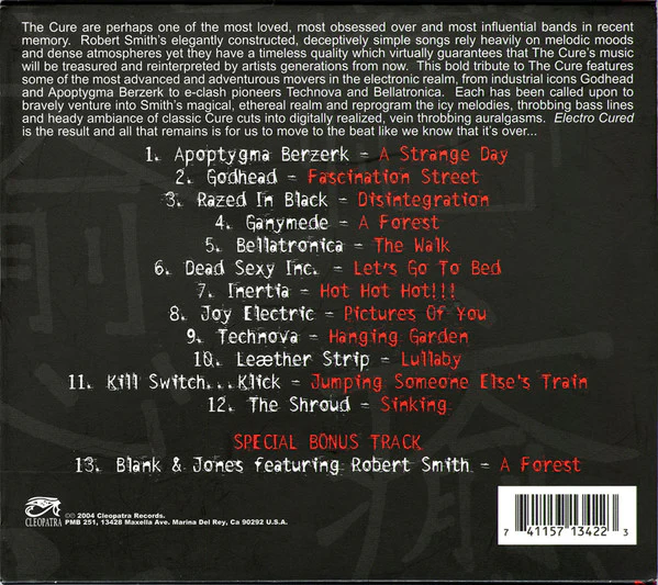 ElectroCured - An Electro Tribute To The Cure (CD) - Image 2