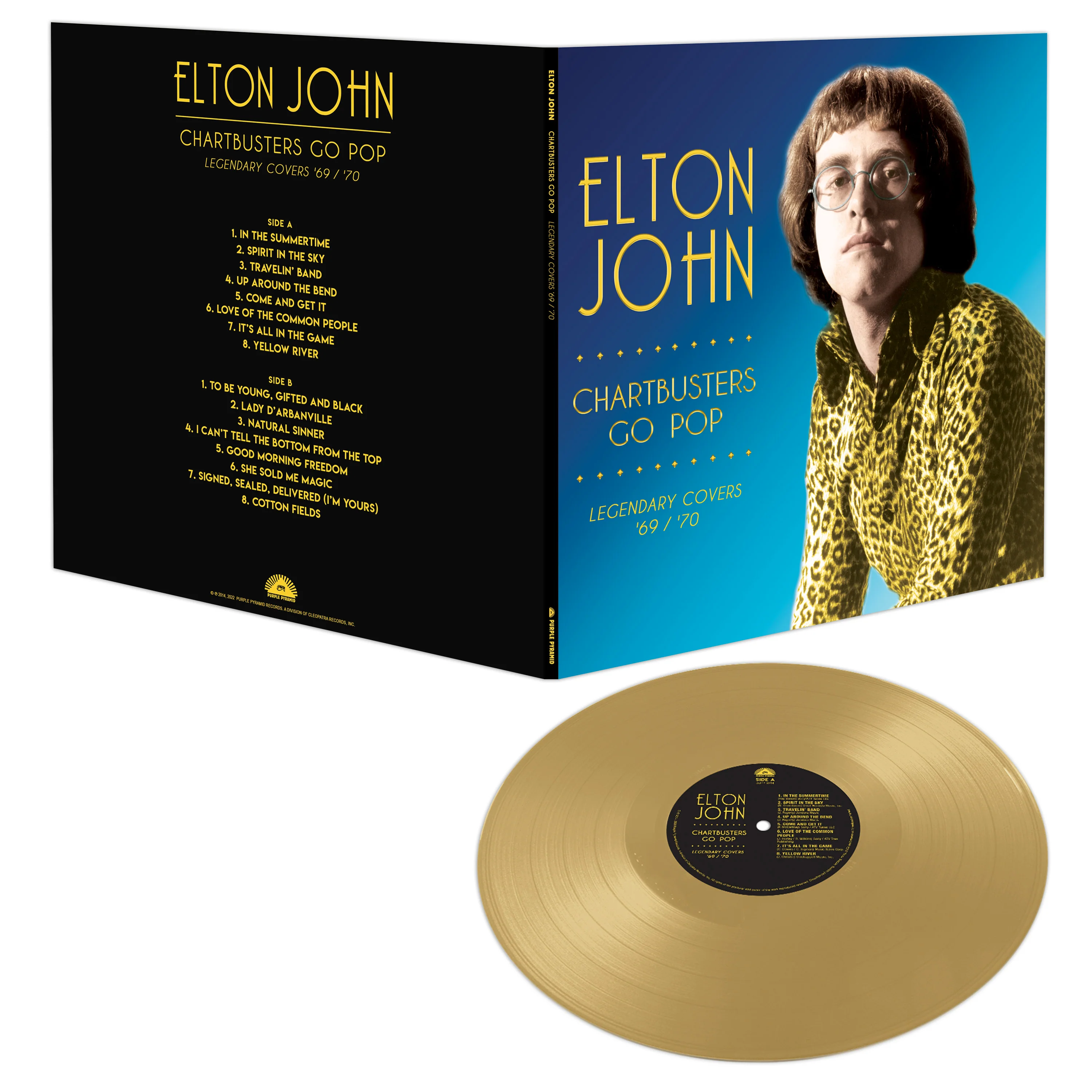 Elton John - Chartbusters Go Pop - Legendary Covers '69 - '70 (Gold Vinyl) - Image 2
