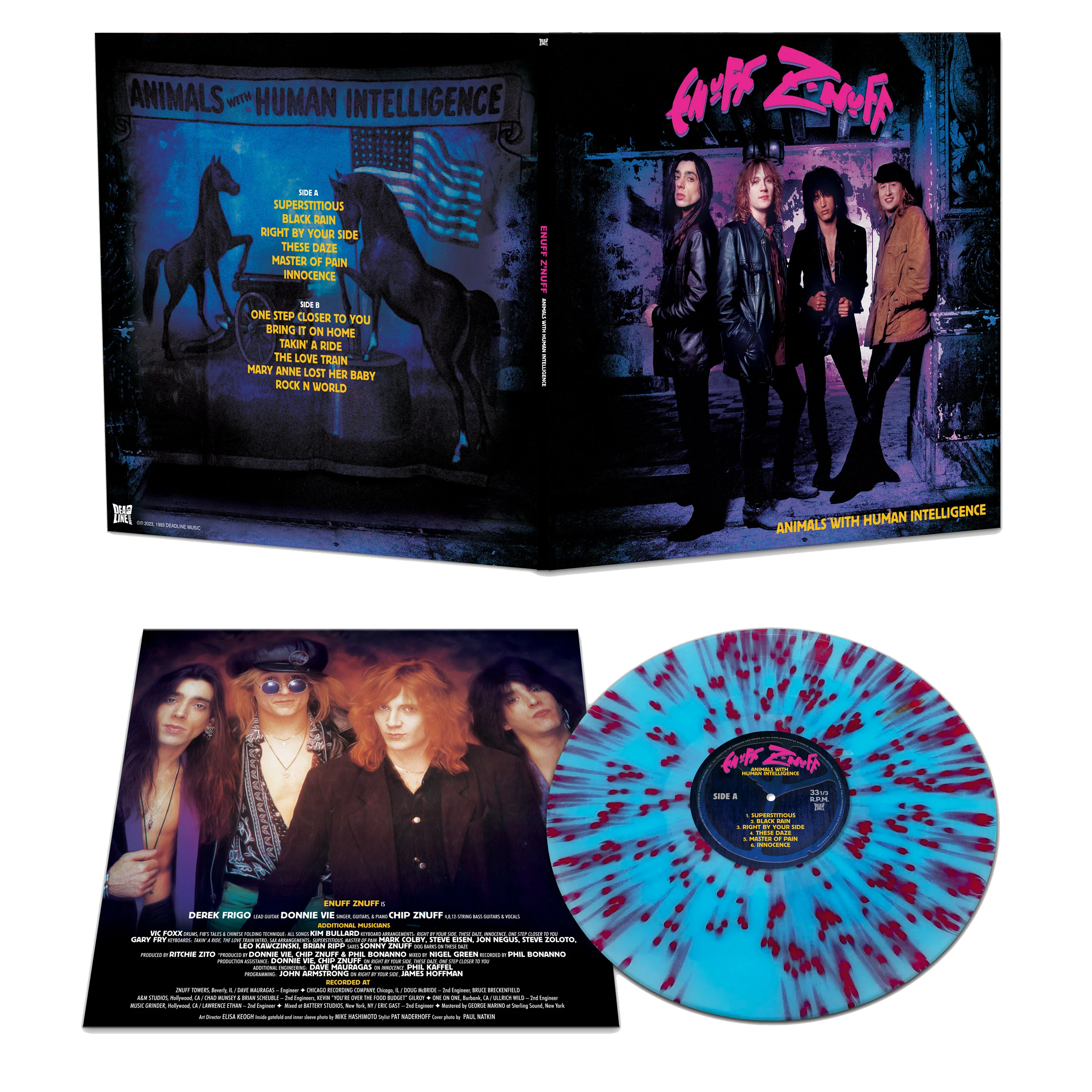 Enuff Z'nuff - Animals with Human Intelligence (Red-Blue Splatter Vinyl) - Image 2