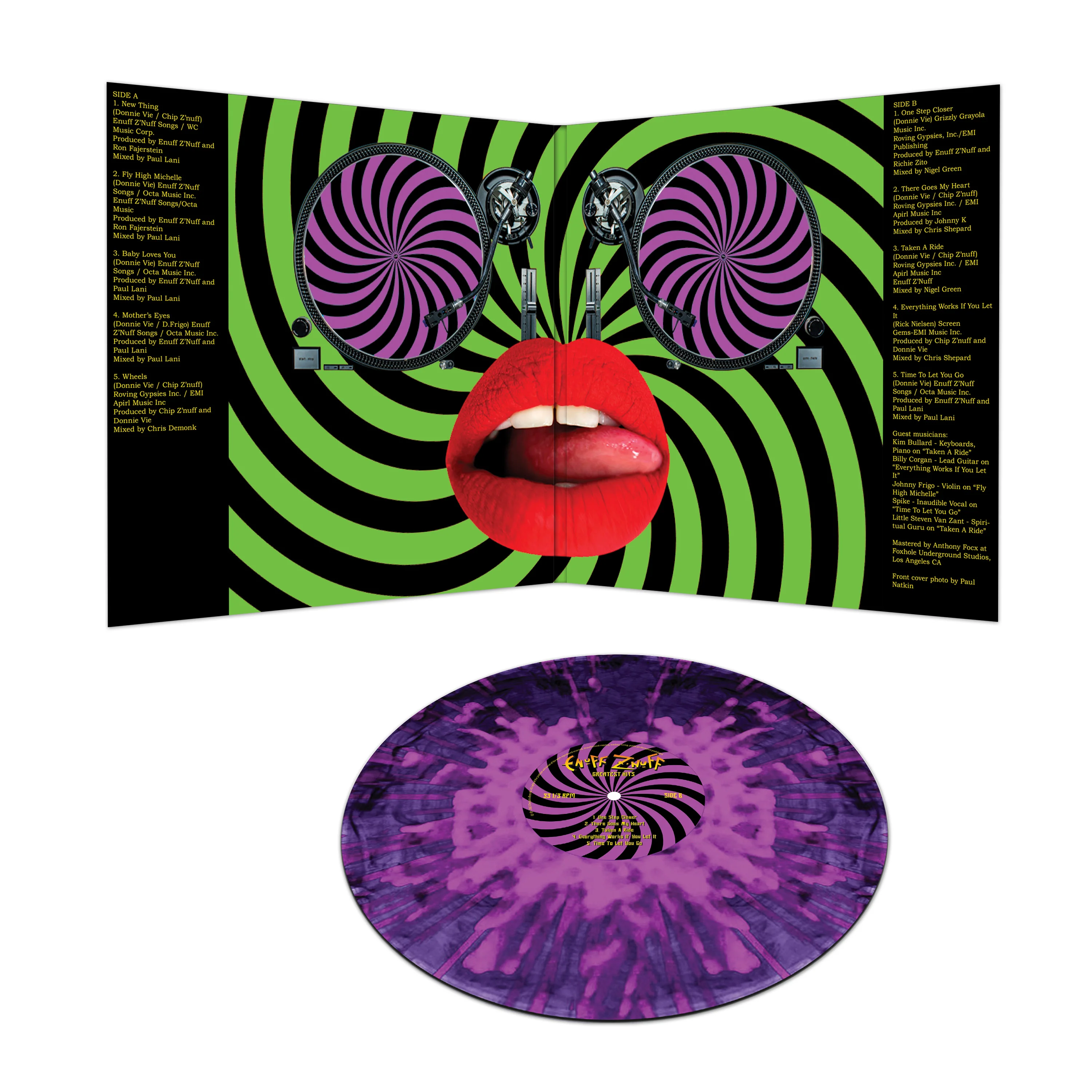 Enuff Z'Nuff - Greatest Hits (Purple Splatter Vinyl) - Image 3