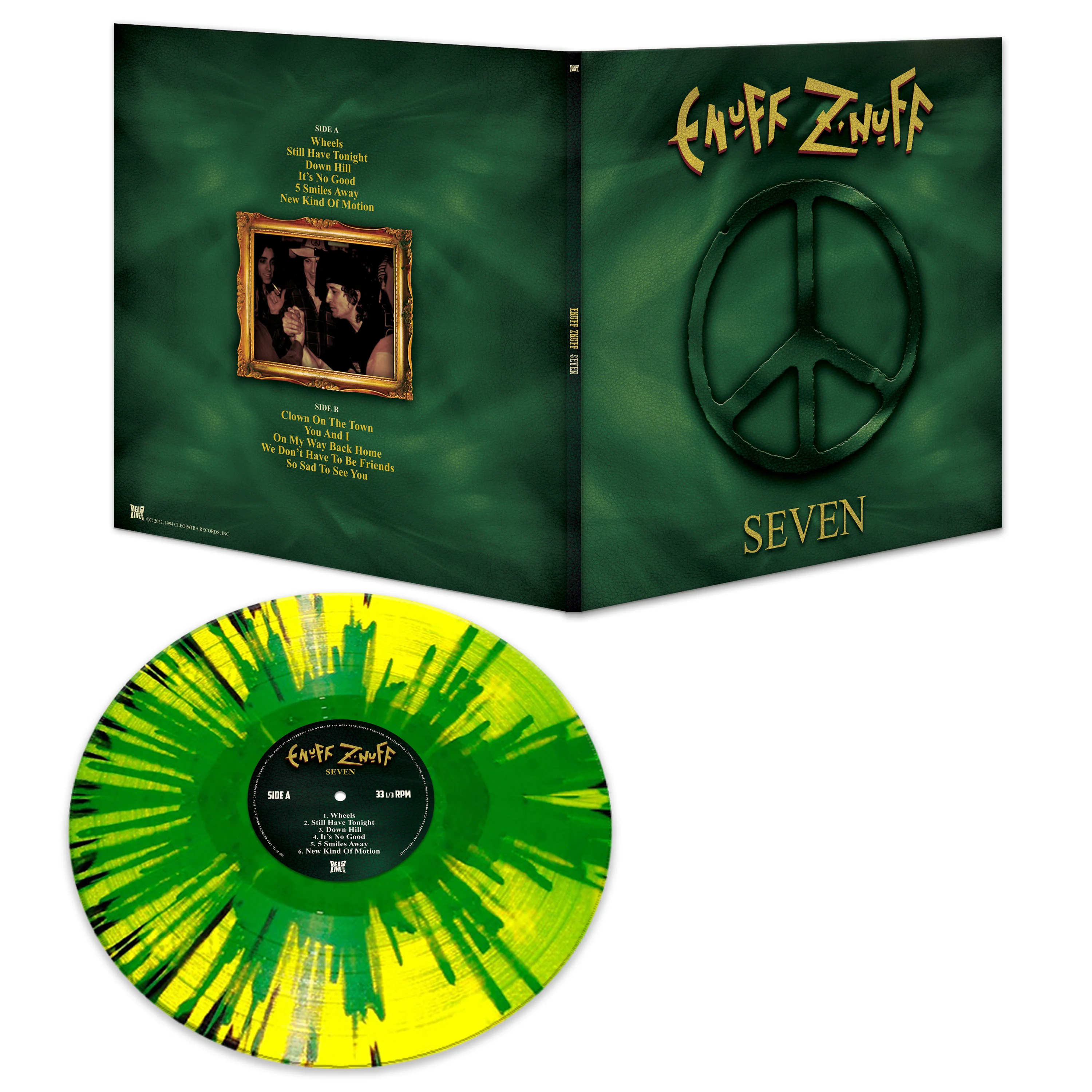 Enuff Z'Nuff - Seven (Yellow-Green-Black Splatter) - Image 2