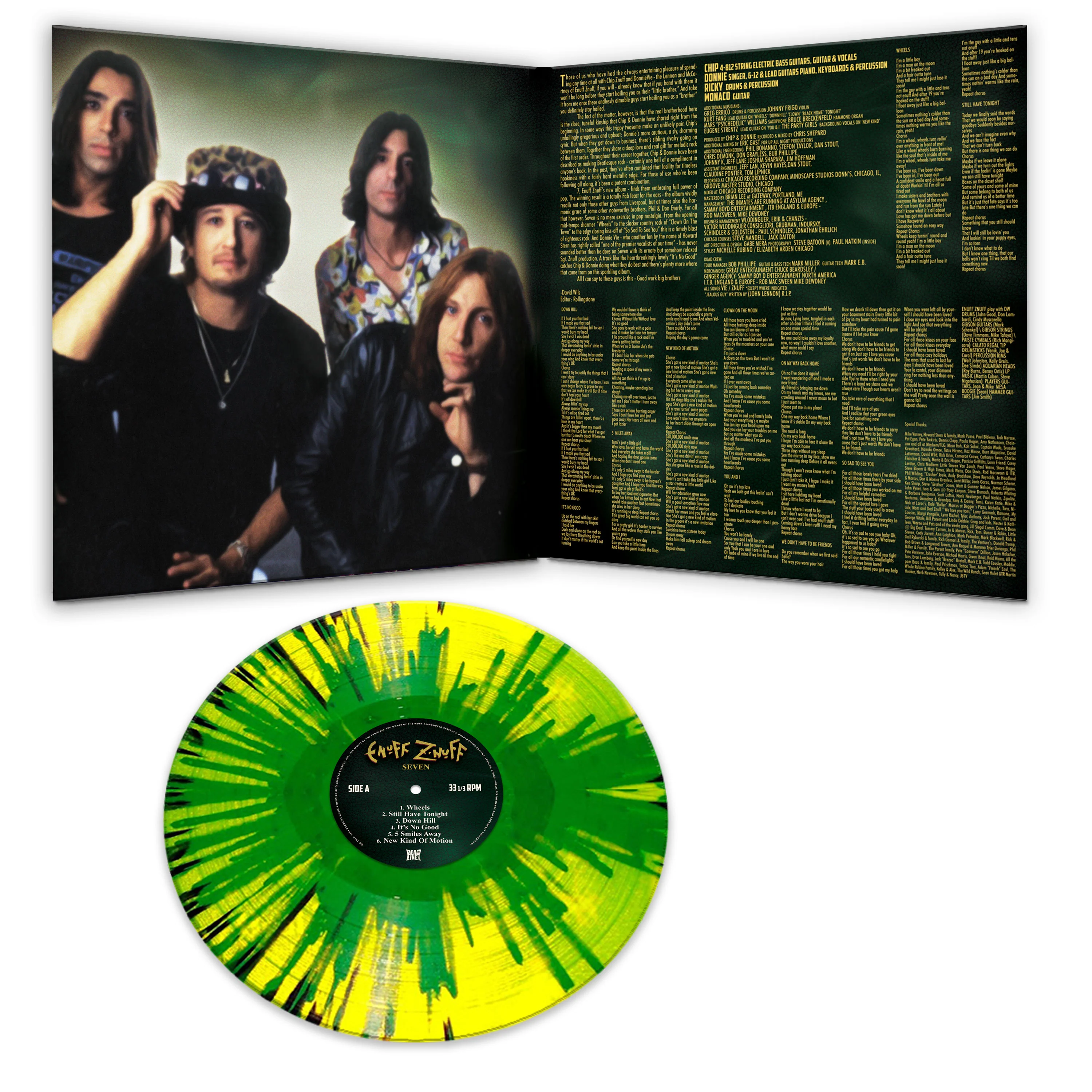 Enuff Z'Nuff - Seven (Yellow-Green-Black Splatter) - Image 3