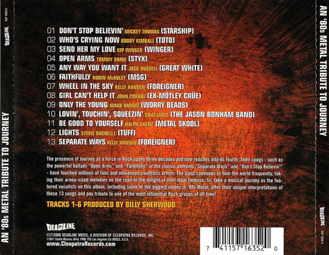 An ‘80s Metal Tribute To Journey (CD) - Image 2