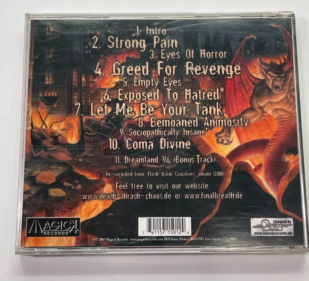 Final Breath - Let Me Be Your Tank (CD) - Image 2