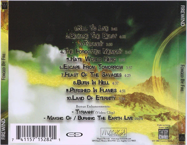 Firewind - Forged By Fire (CD) - Image 2
