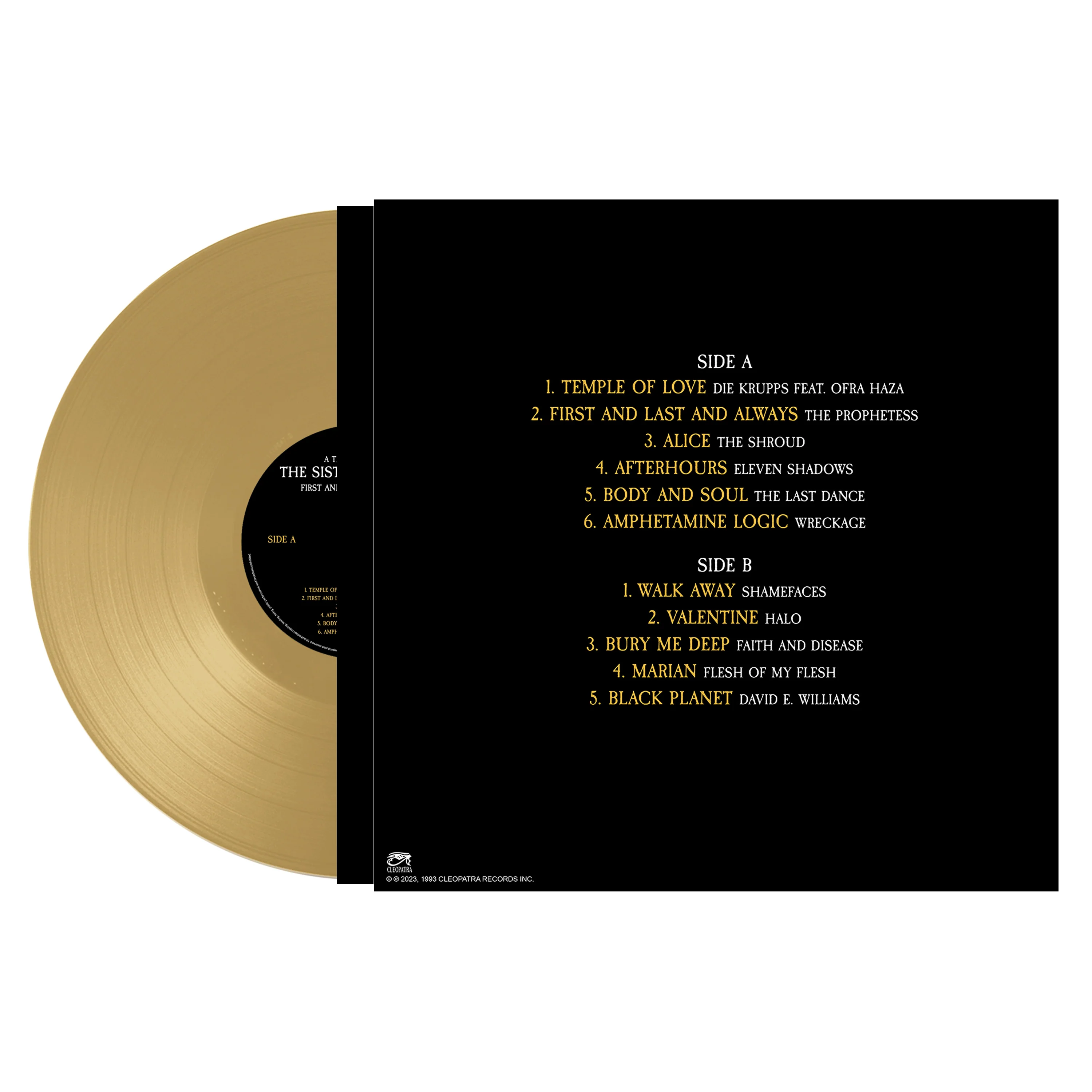 First and Last and Forever - A Tribute to Sisters of Mercy (Gold Vinyl) - Image 2