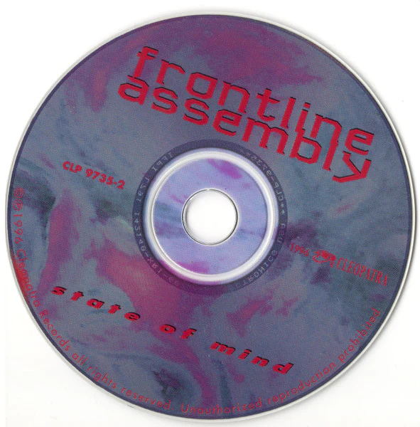 Front Line Assembly - State Of Mind (CD) - Image 3