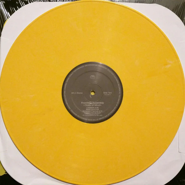 Frontline Assembly - State of Mind (Limited Edition Yellow Vinyl) Out of Print - Image 4