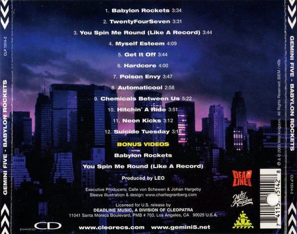 Gemini Five - Babylon Rockets (CD) - Image 2