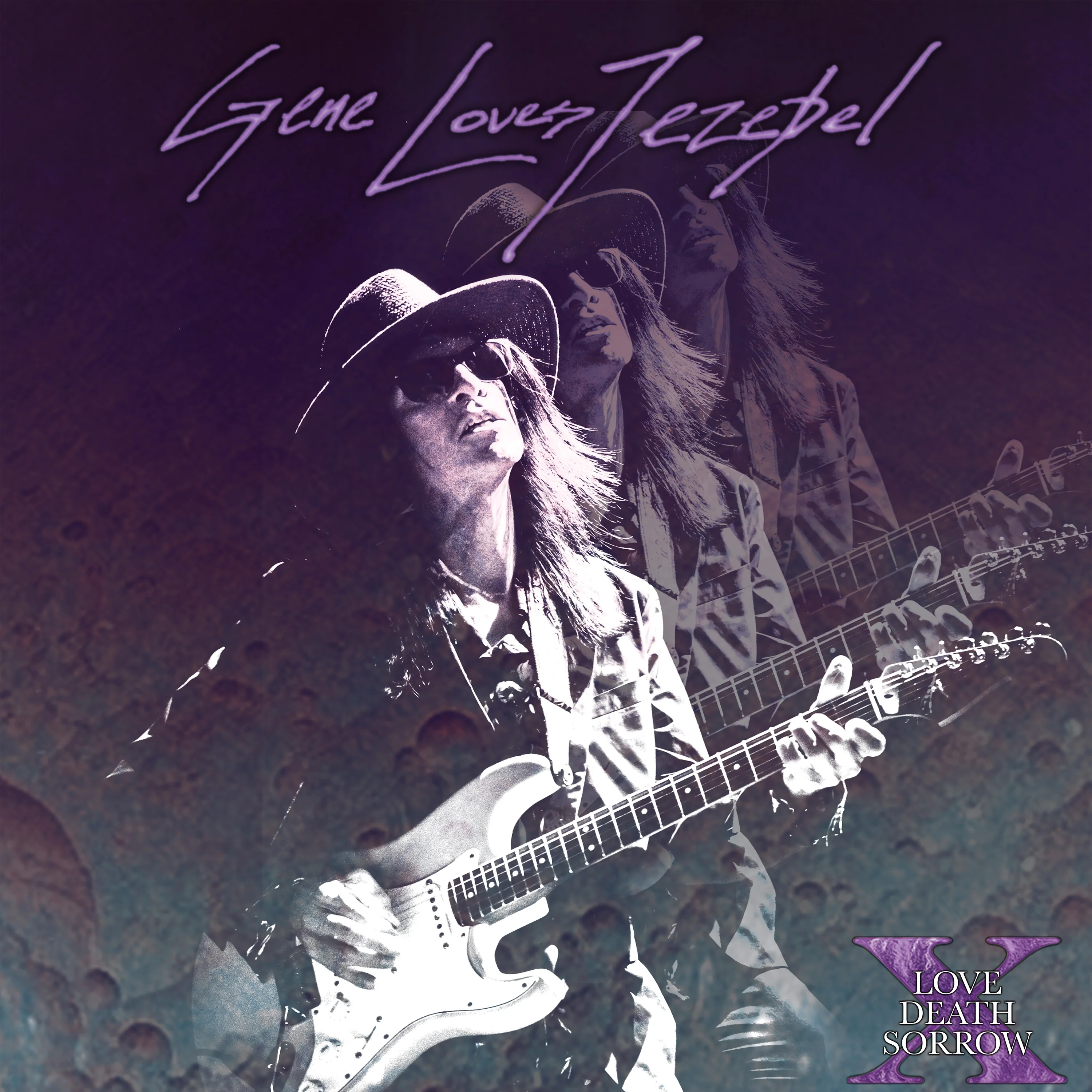 Gene Loves Jezebel featuring Jay Aston - X - Love Death Sorrow (Purple Marble Vinyl) - Image 3