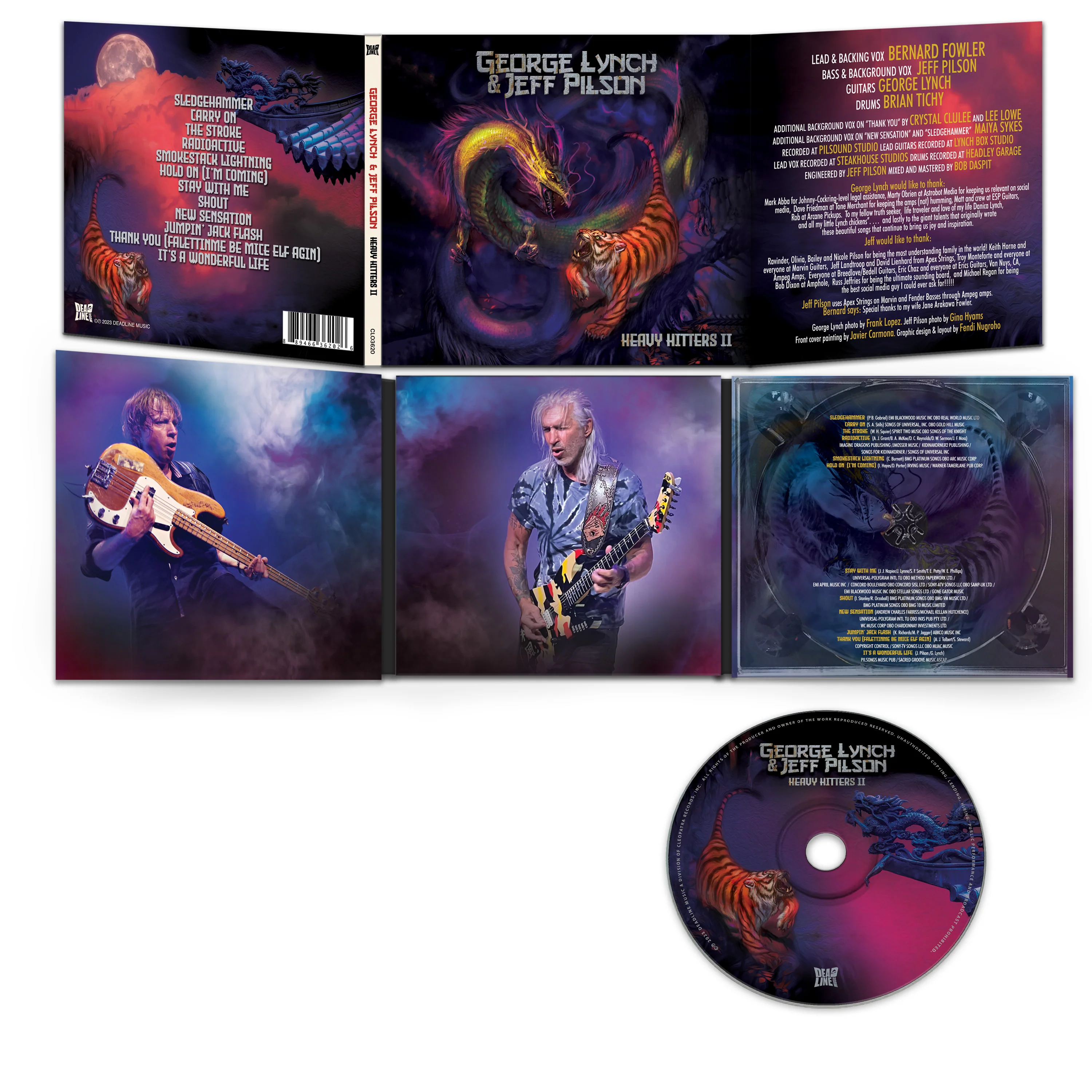 George Lynch & Jeff Pilson - Heavy Hitters II (CD) - Image 3
