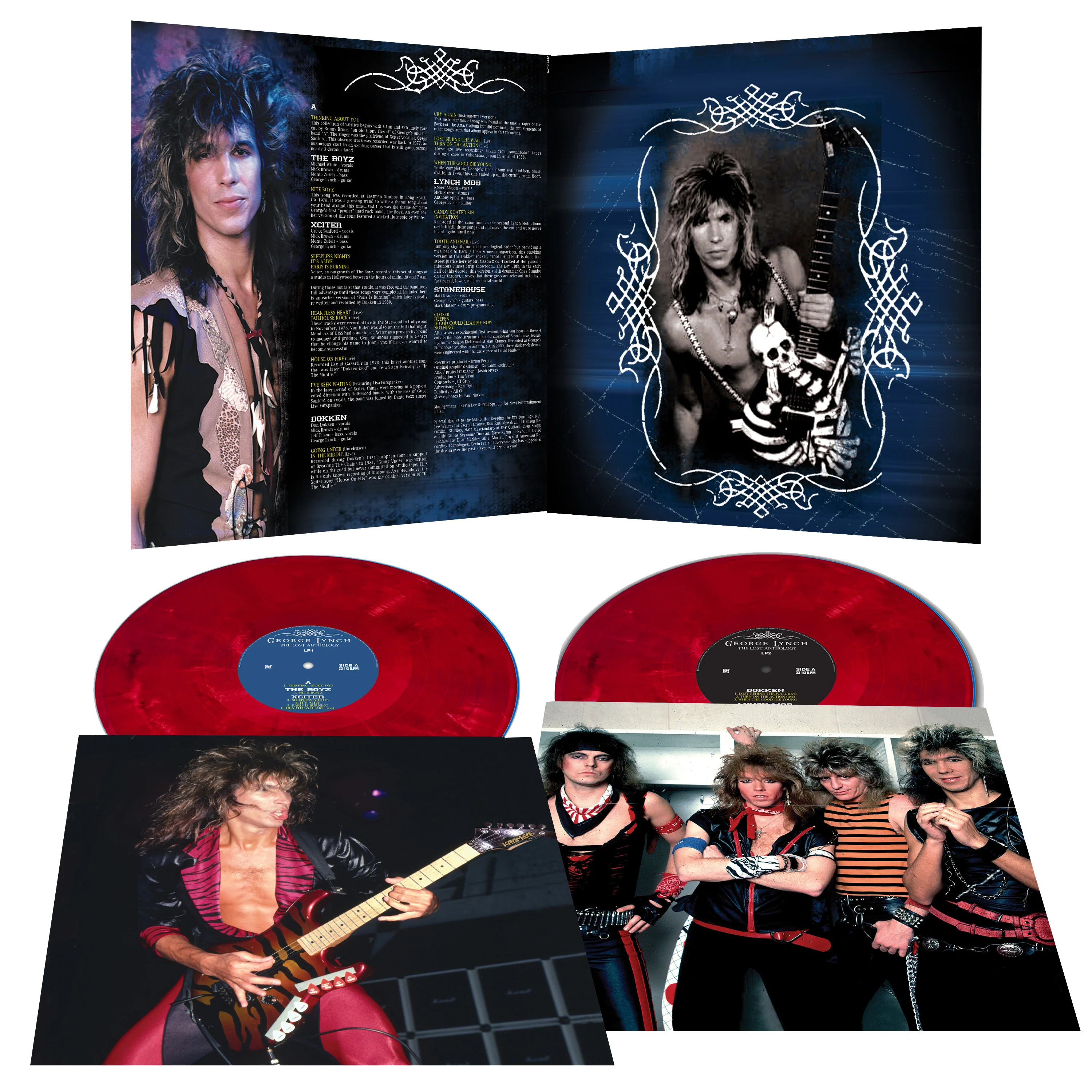 George Lynch - The Lost Anthology (Red Marble Double Vinyl) - Image 2